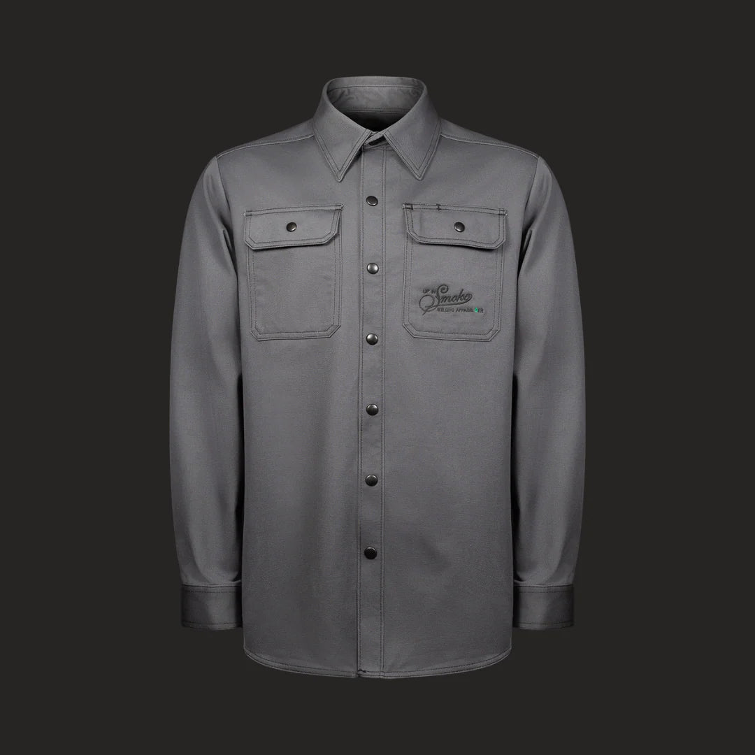 トップス atlast&co COVERT WORK SHIRT GRAY LOT396 Up In Smoke Original FR Zestos Work Shirt