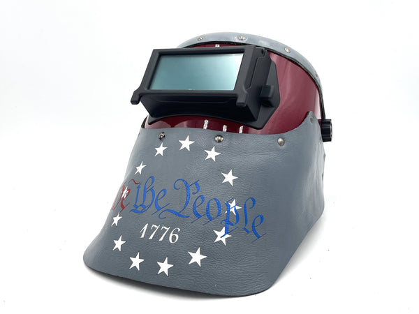 ***IN STOCK*** Outlaw Leather - Welding Hood - "We the People"