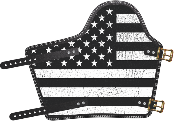 USA Black and White  by Outlaw Leather