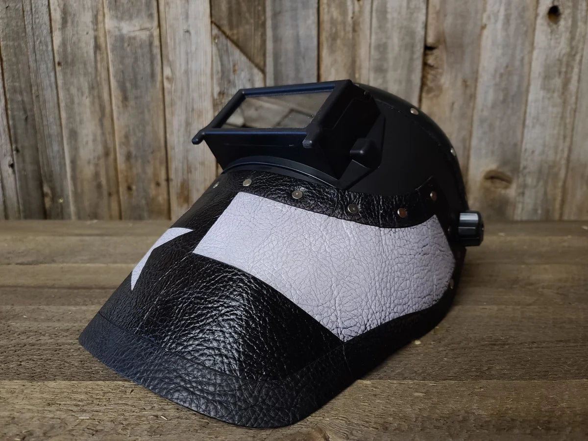 ***IN STOCK*** Outlaw Leather - Welding Hood -Texas B/W