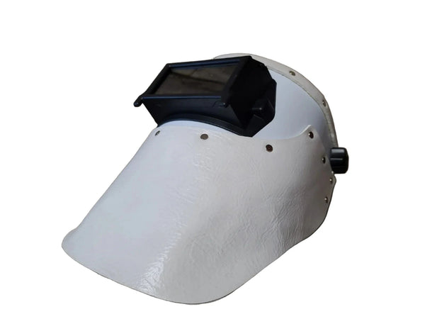 ***IN STOCK**** Outlaw Leather - Welding Hood - White Leather