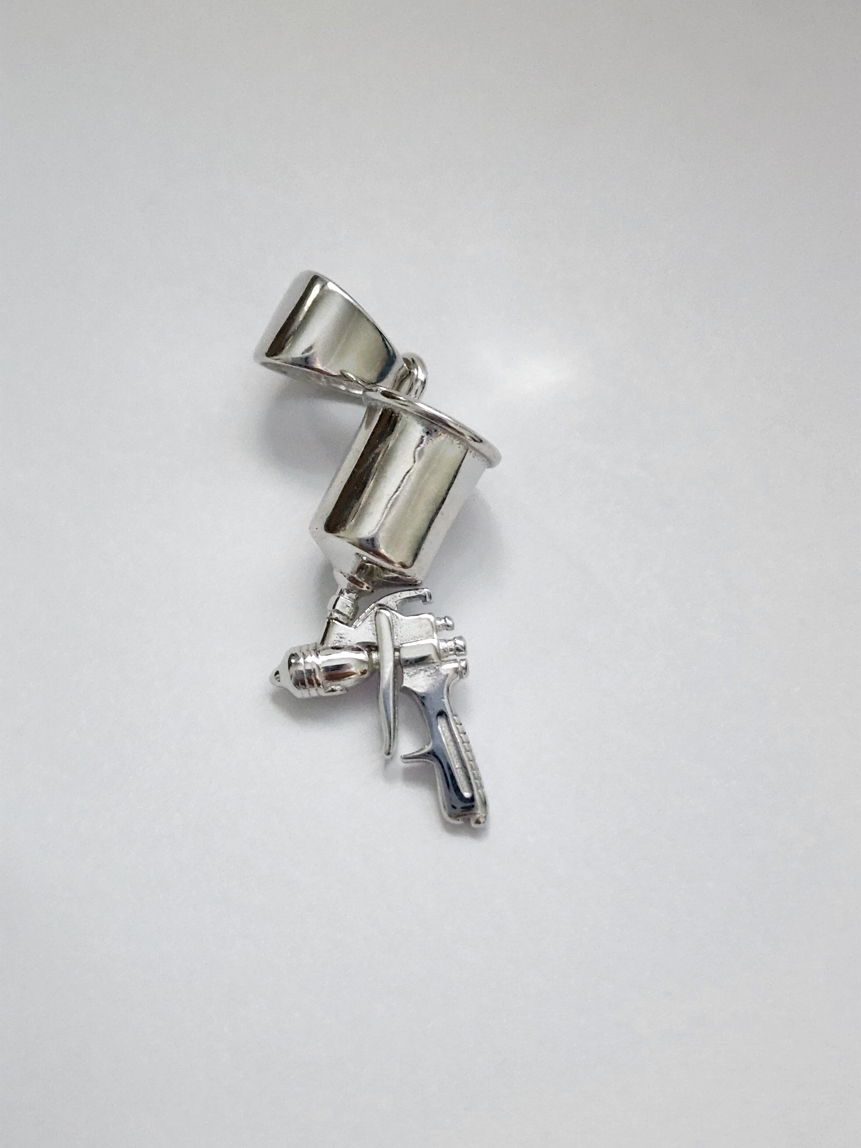 .925 Sterling Silver Paint Gun Pendant