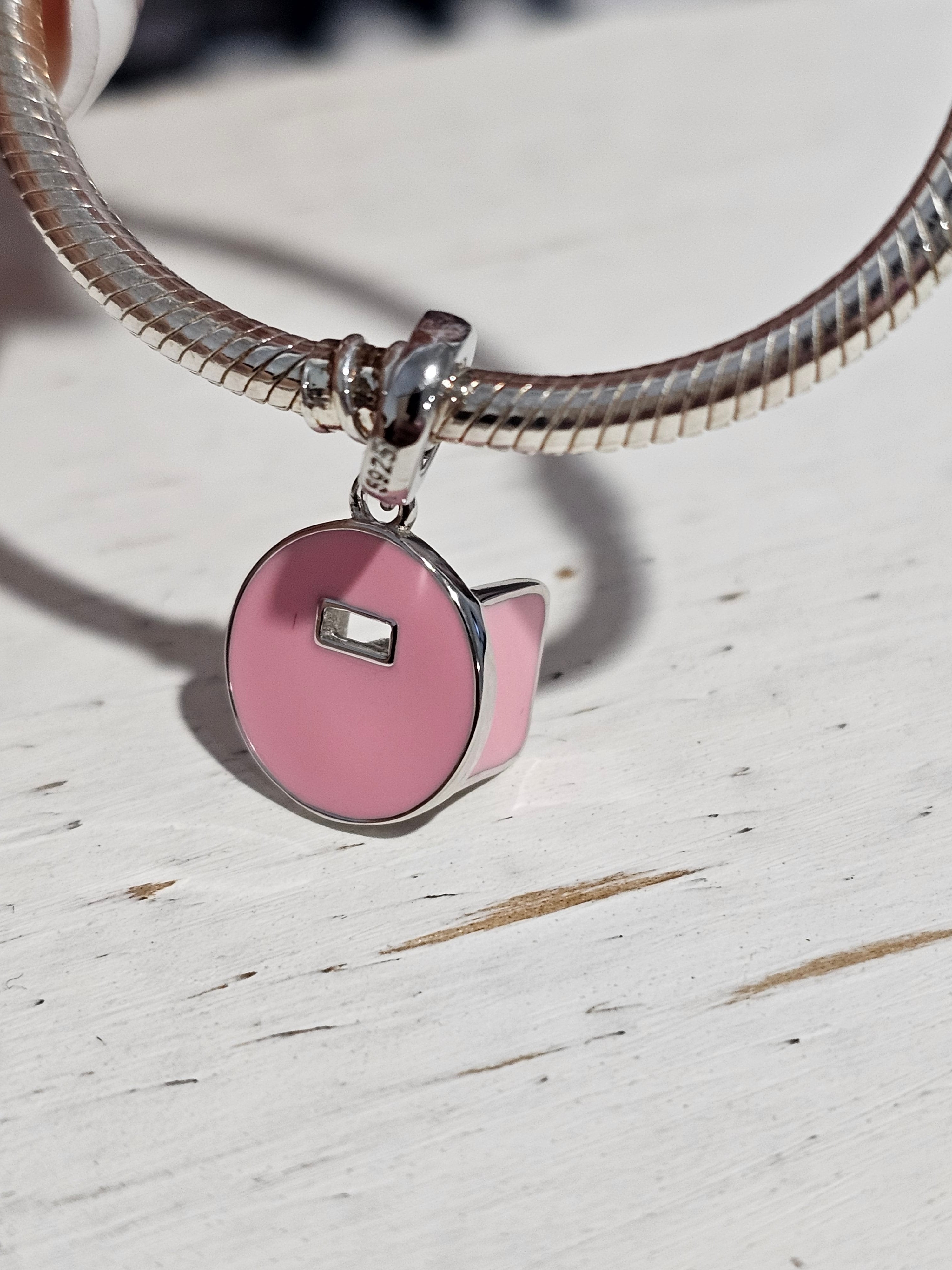 Pink Pancake Welding Hood Charm