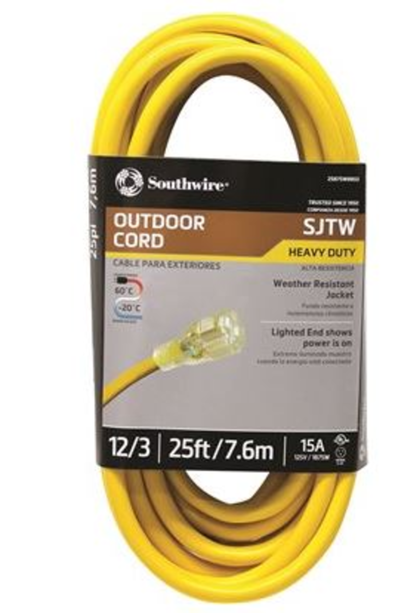 SOUTHWIRE 25' HEAVY DUTY EXTENSION CORD
