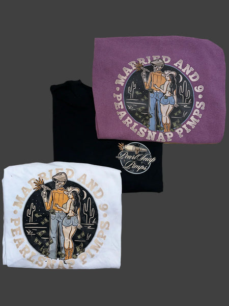 Pearlsnap Pimps - T-shirt - Married & 9