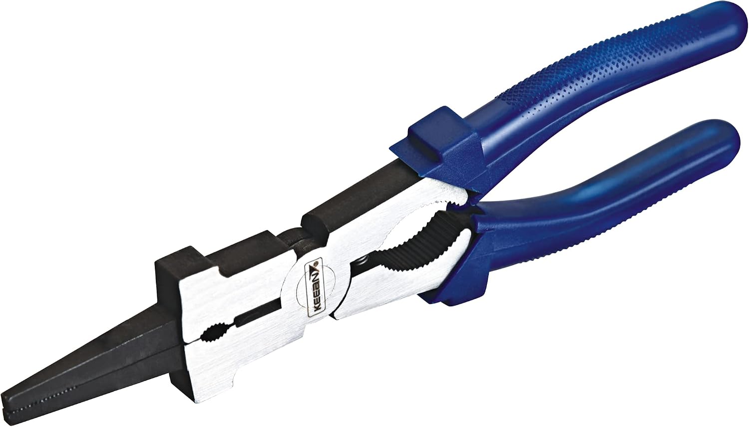 8" MIG Welding Pliers Alloy Steel Anti Rust Anti Slip Insulated Handle Sharp Long Nose Wire Cutting Multifunction Mig Torch Nozzel Cleaning, Blue