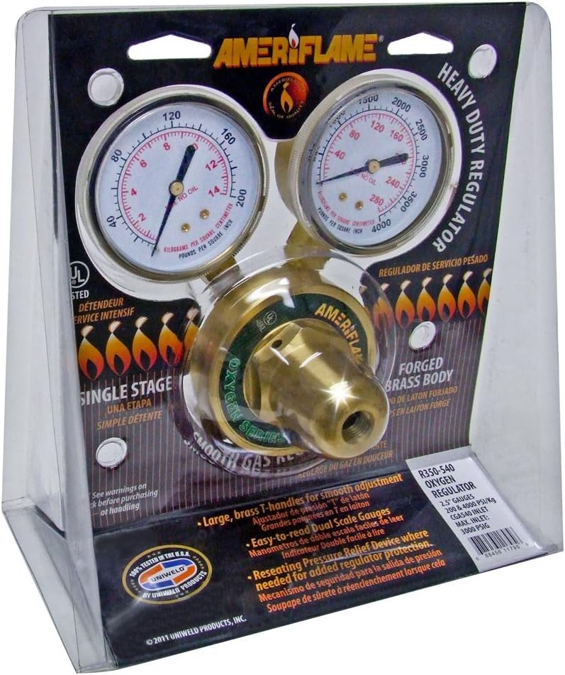 Heavy Duty Single Stage Oxygen Regulator