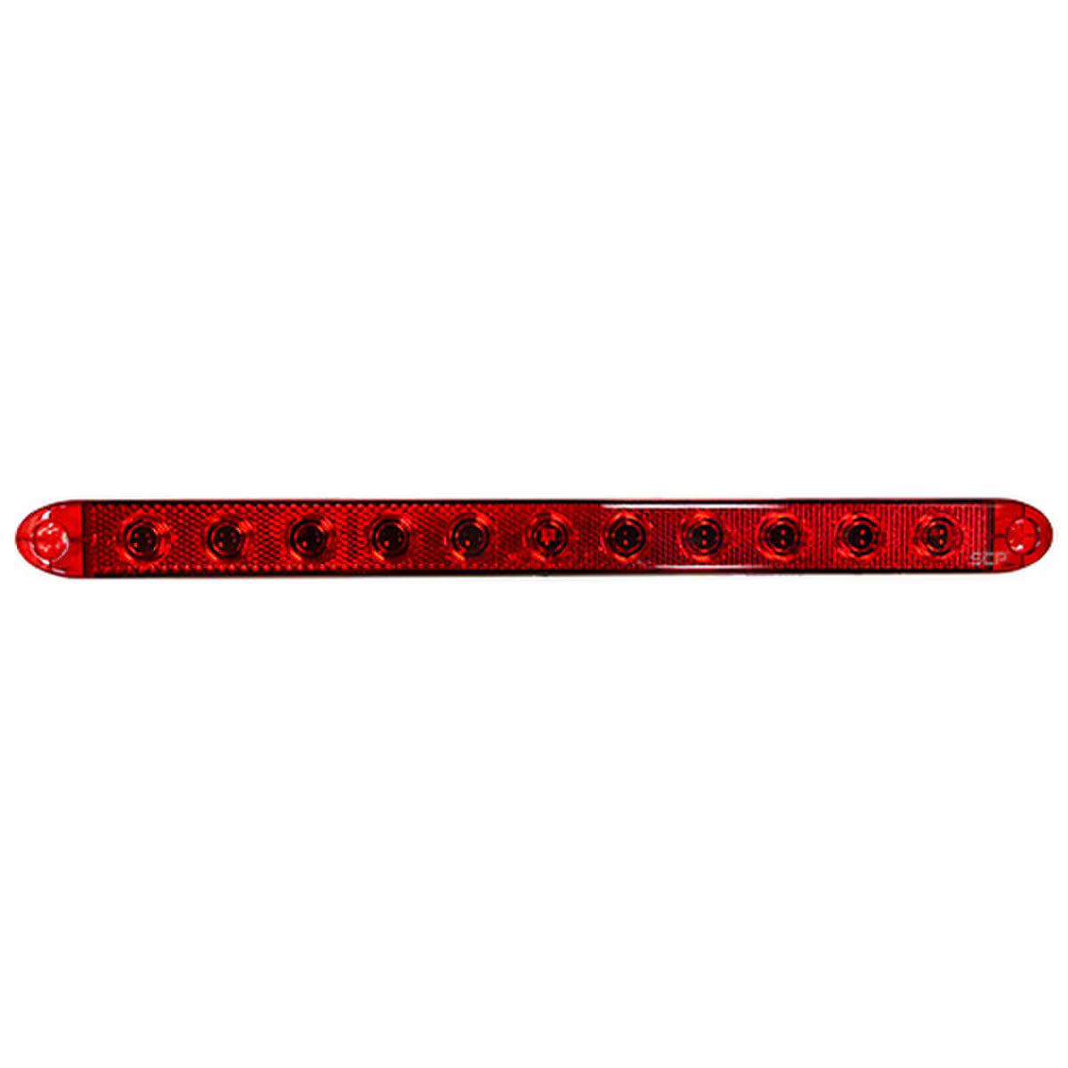 Trailer Light Bar- 16" Marker Light - Red Lens /3 Superflux Red LEDS - Slim Line