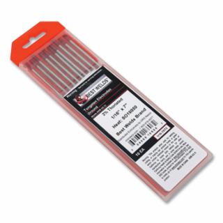 2% Thoriated Tungsten Electrode, 1/16 in x 7 in, Red