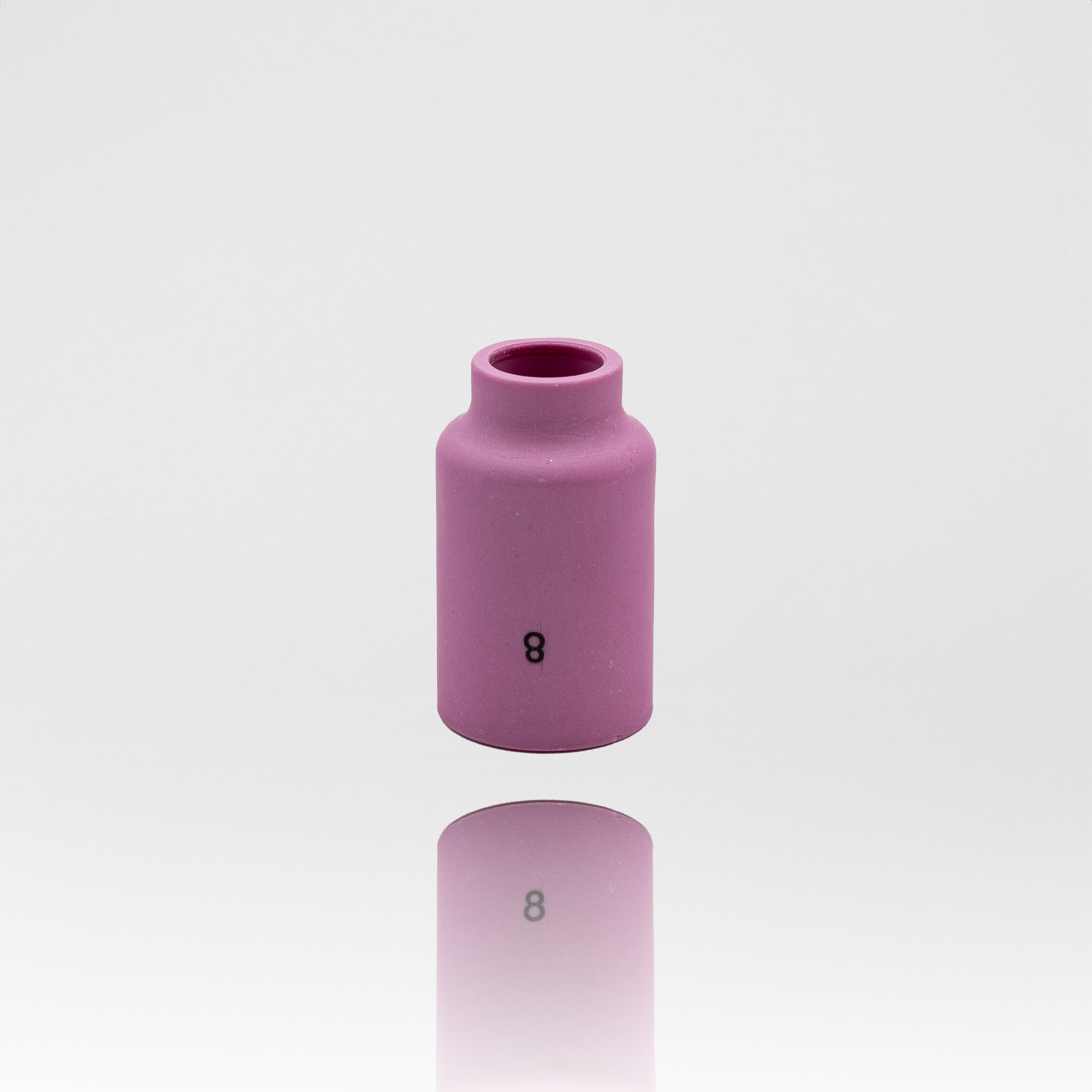 Alumina Nozzle TIG Cup, 1/2 in, Size 8, For Torch 17, 18, 26, Gas Lens, 1-5/8 in