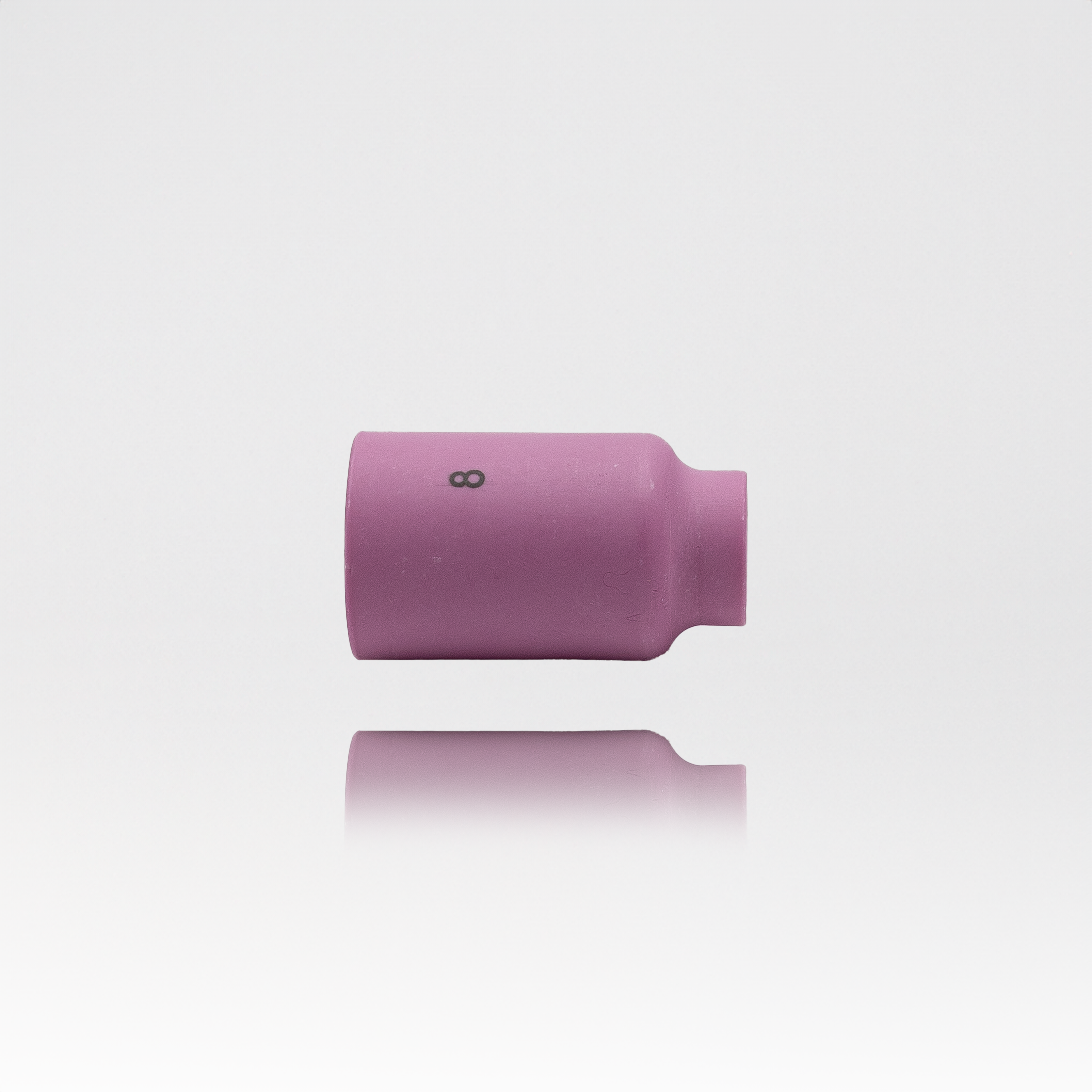 Alumina Nozzle TIG Cup, 1/2 in, Size 8, For Torch 17, 18, 26, Gas Lens, 1-5/8 in