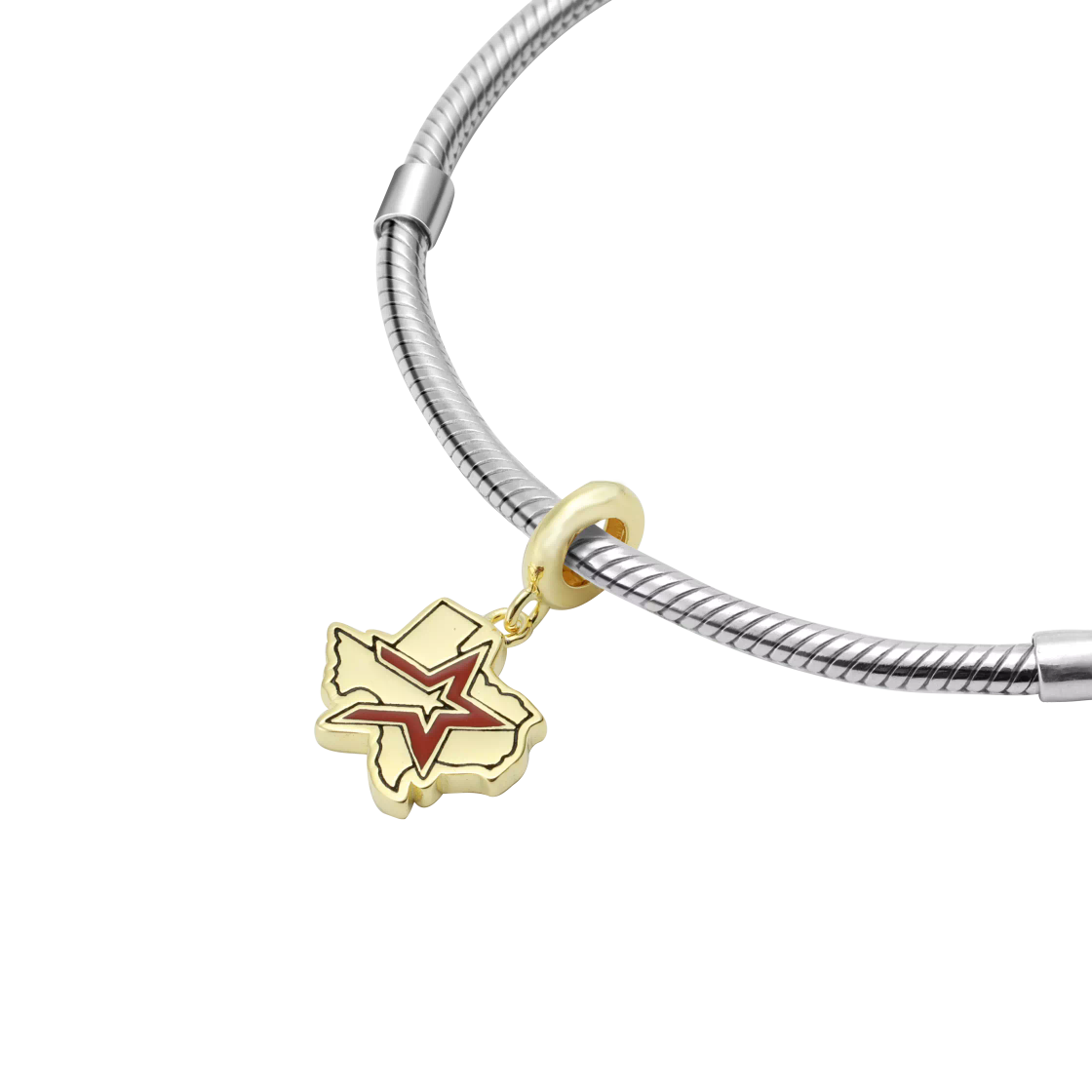 Houston Astros Sterling Silver Charm