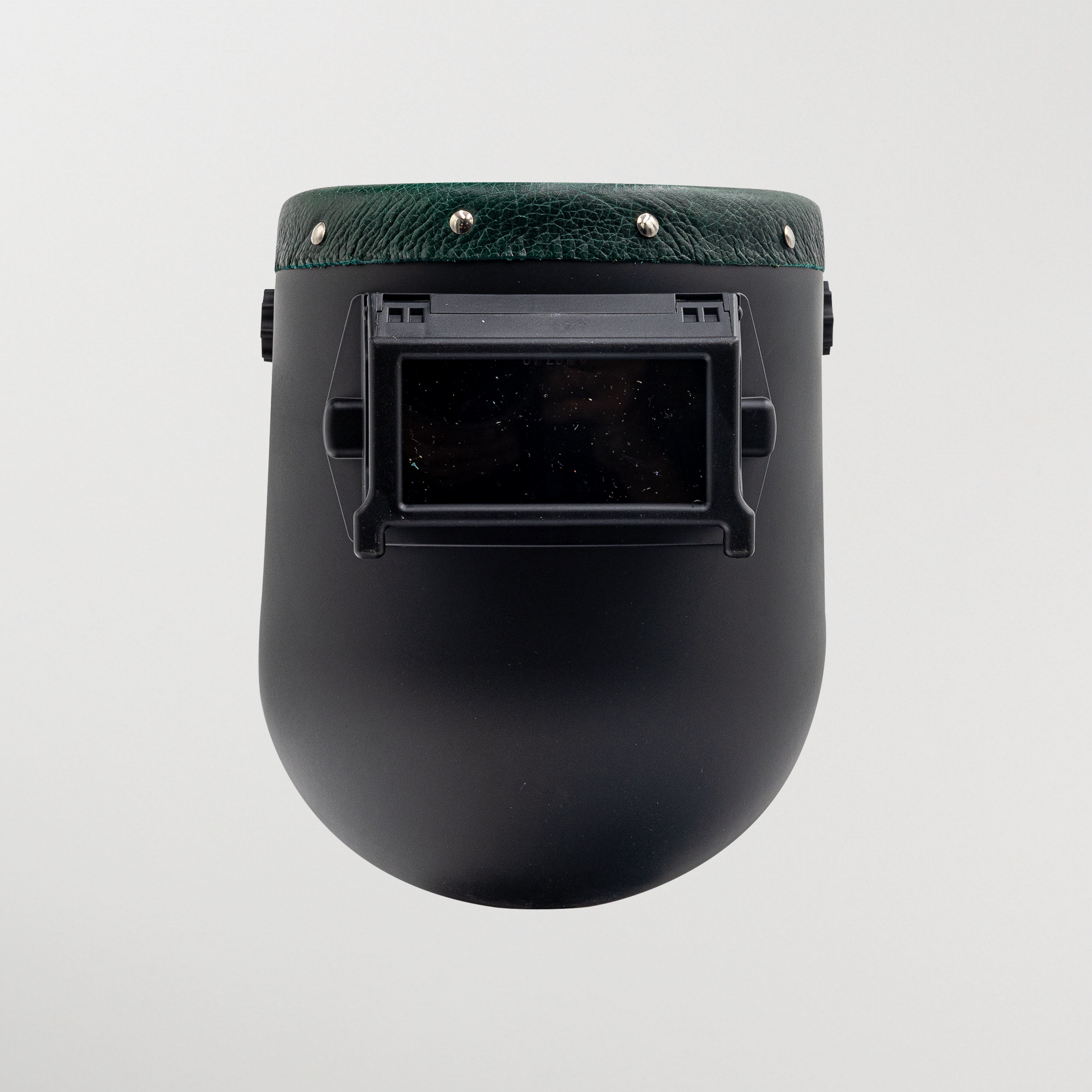 Forest Green Proliner (Black) welding hood front view