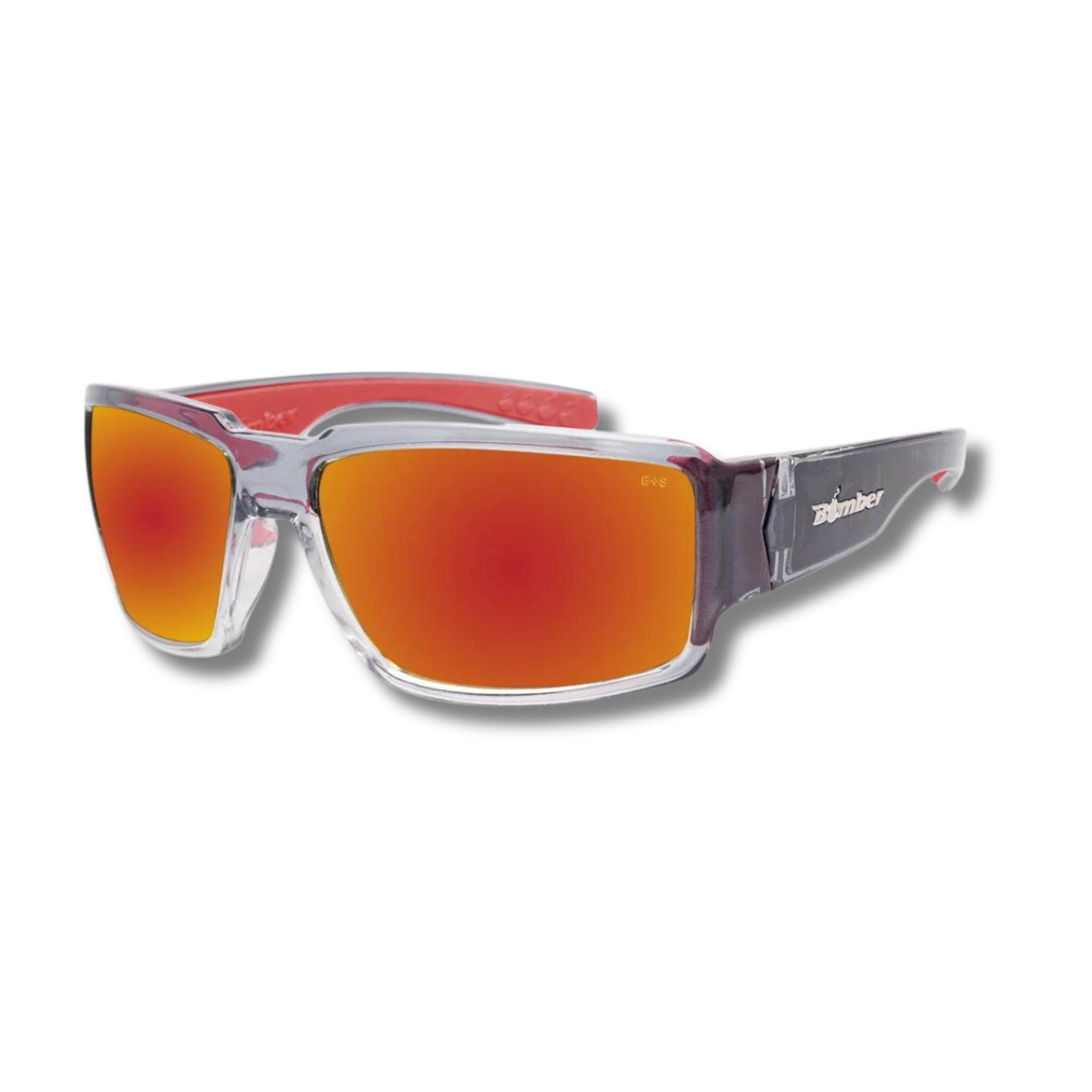 Bomber Eyewear BOOGIE Safety Red Mirror Crystal