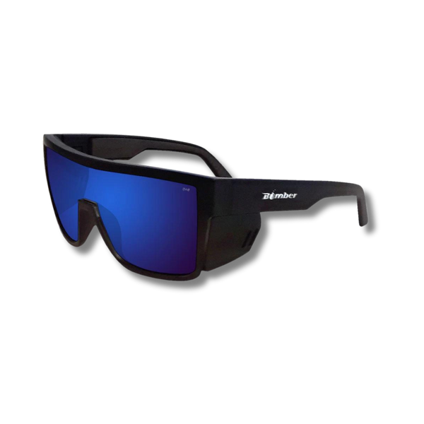 Outlaw Leather - Bomber Eyewear - BUZZ Safety Blue Mirror