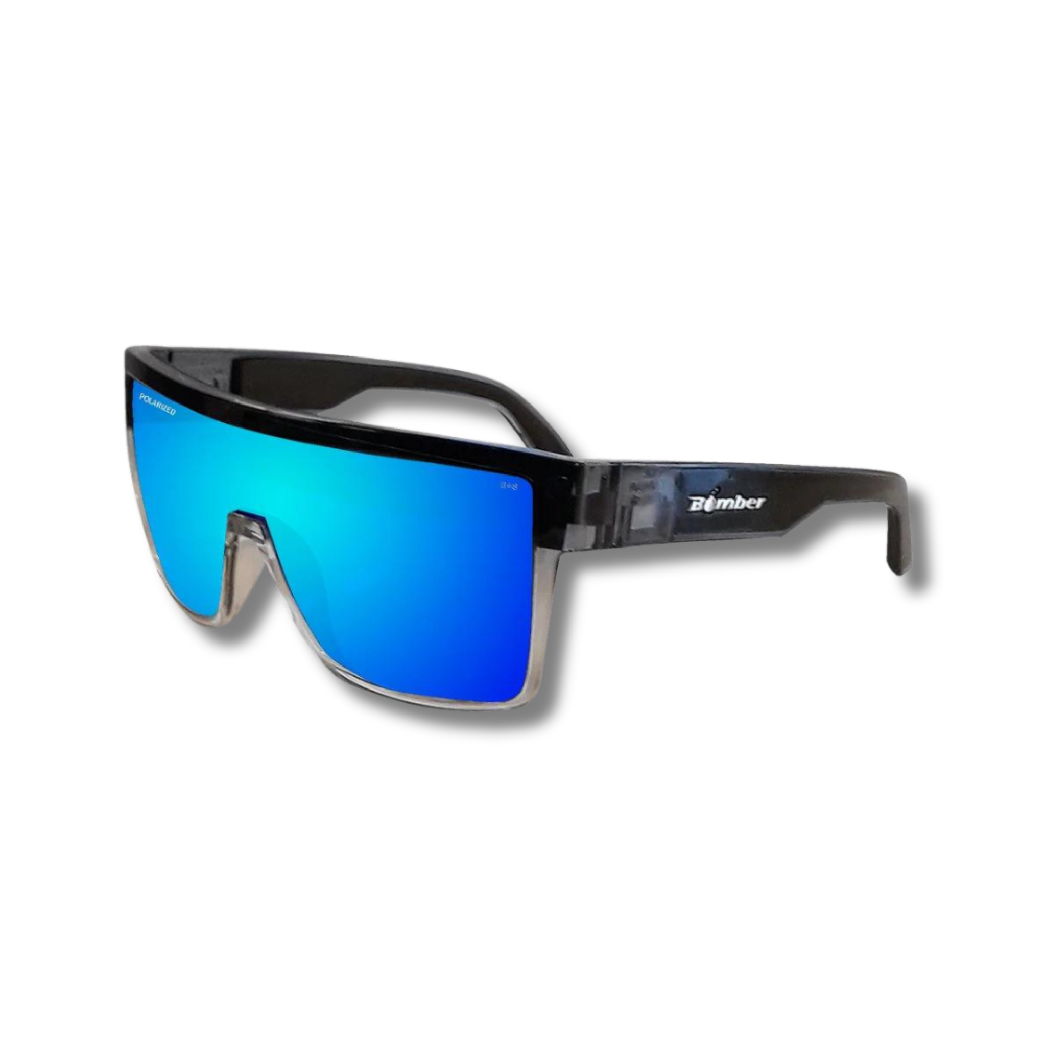 Outlaw Leather - Bomber Eyewear - BUZZ Safety Polarized Ice Mirror Crystal