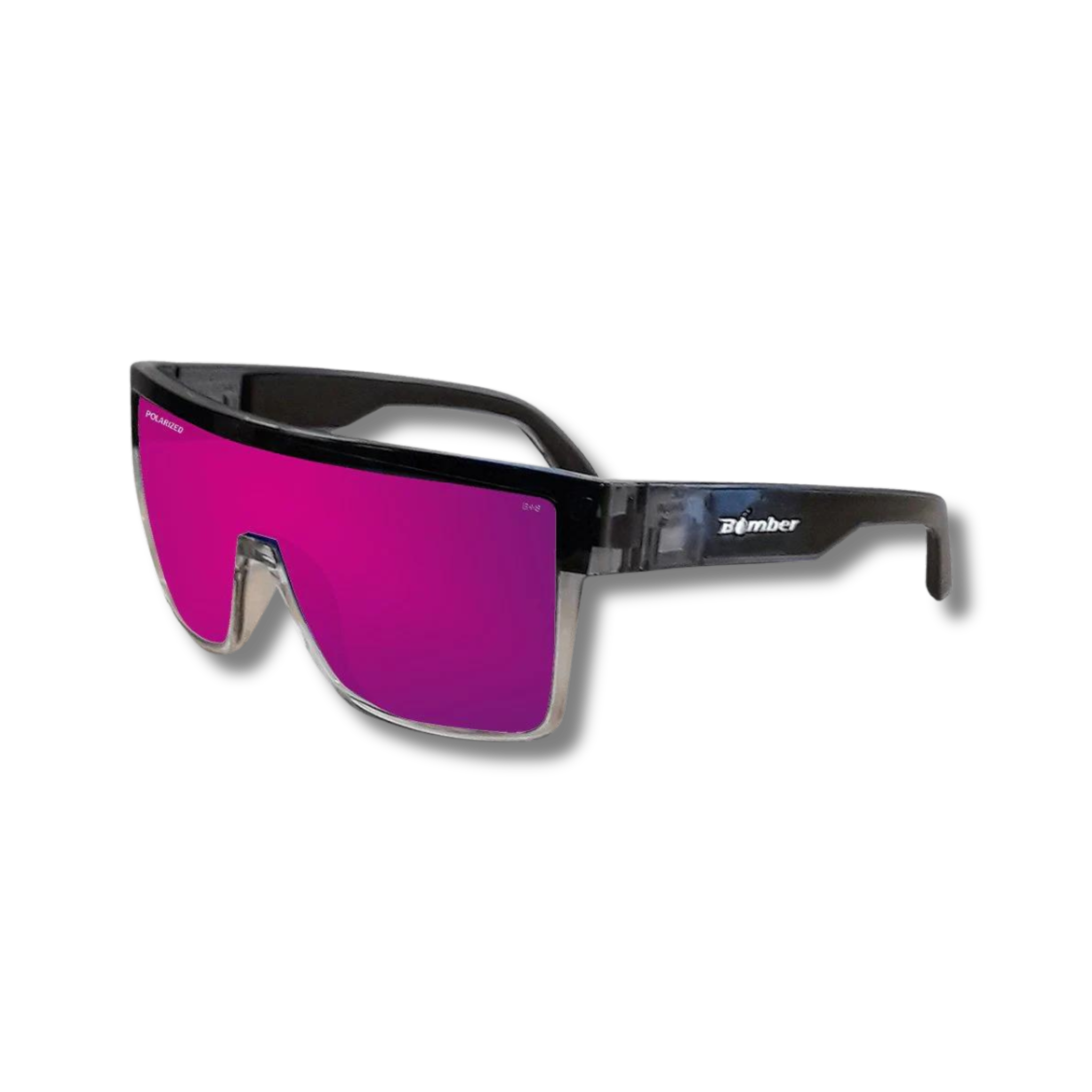 Buzz Safety Polarized Revo Pink Mirror Crystal Bomber