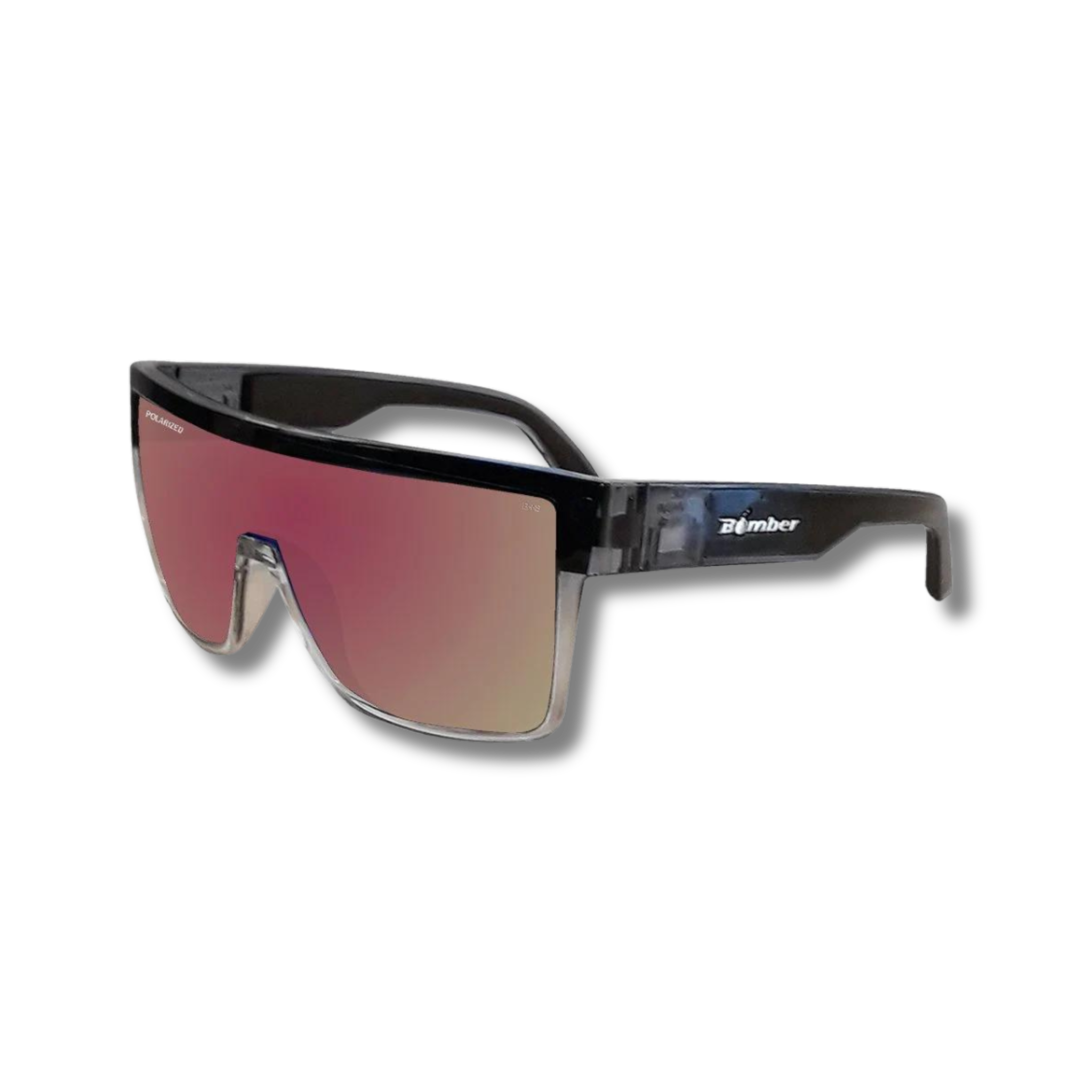 Bomber Eyewear BUZZ Safety Polarized Rose Gold Mirror Crystal