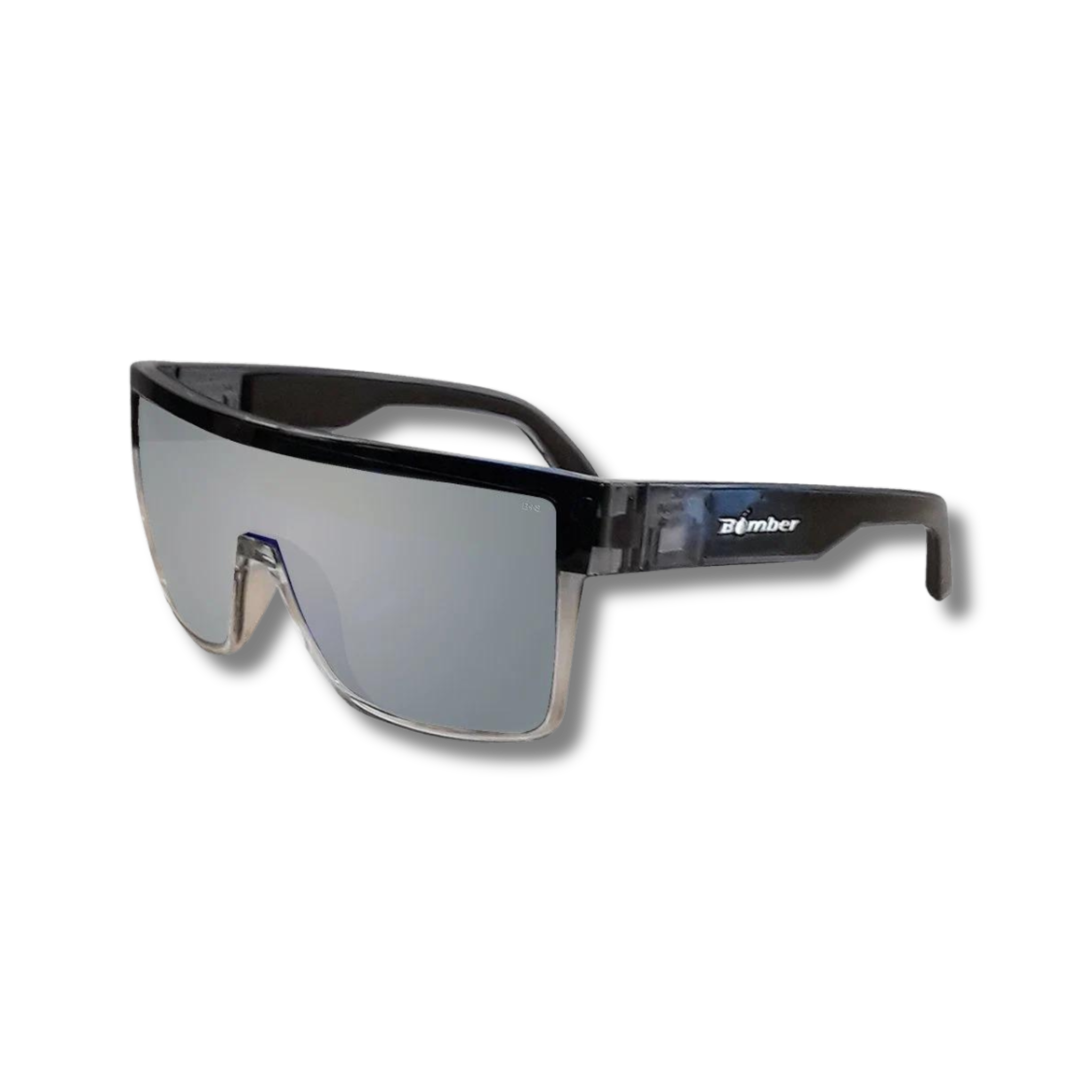 Outlaw Leather - Bomber Eyewear - BUZZ Safety Silver Mirror Crystal