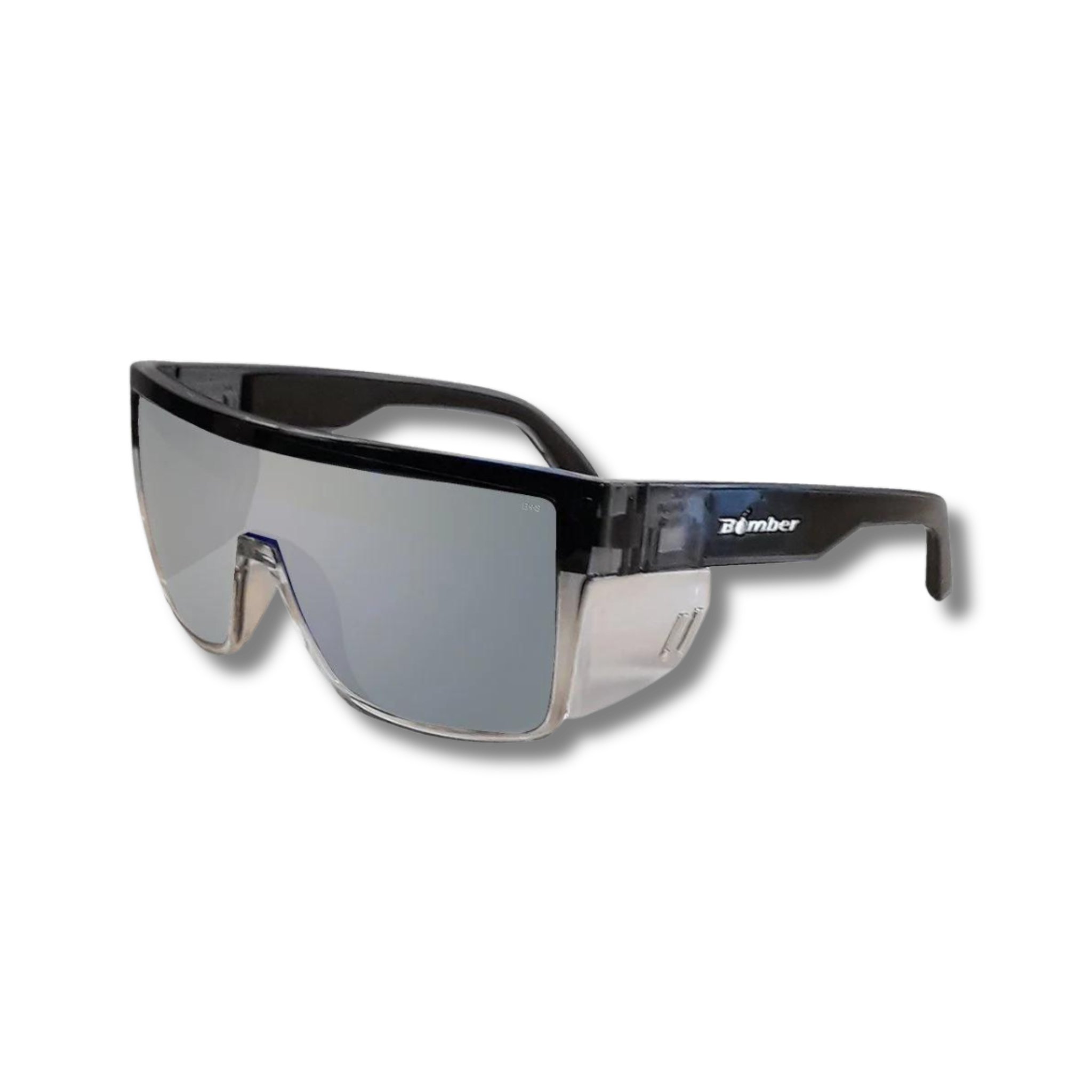 Outlaw Leather - Bomber Eyewear - BUZZ Safety Silver Mirror Crystal