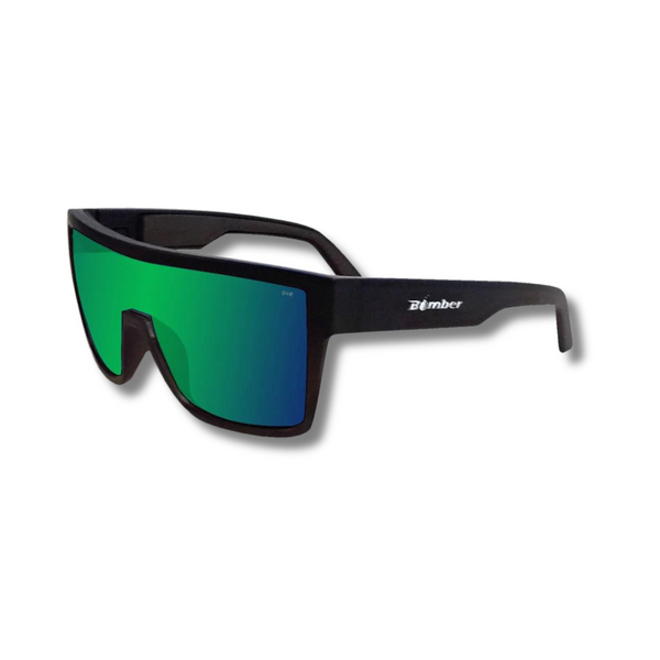 Outlaw Leather - Bomber Eyewear - BUZZ Safety Green Mirror