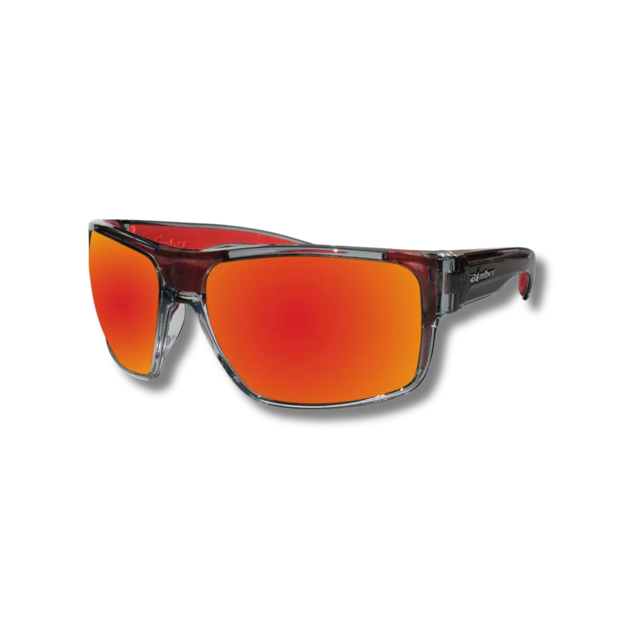 Outlaw Leather - Bomber Eyewear - MANA Safety Red Mirror Crystal 2 Tone