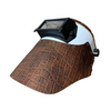 Outlaw Leather - Welding Hood - Brown Faux Elephant
