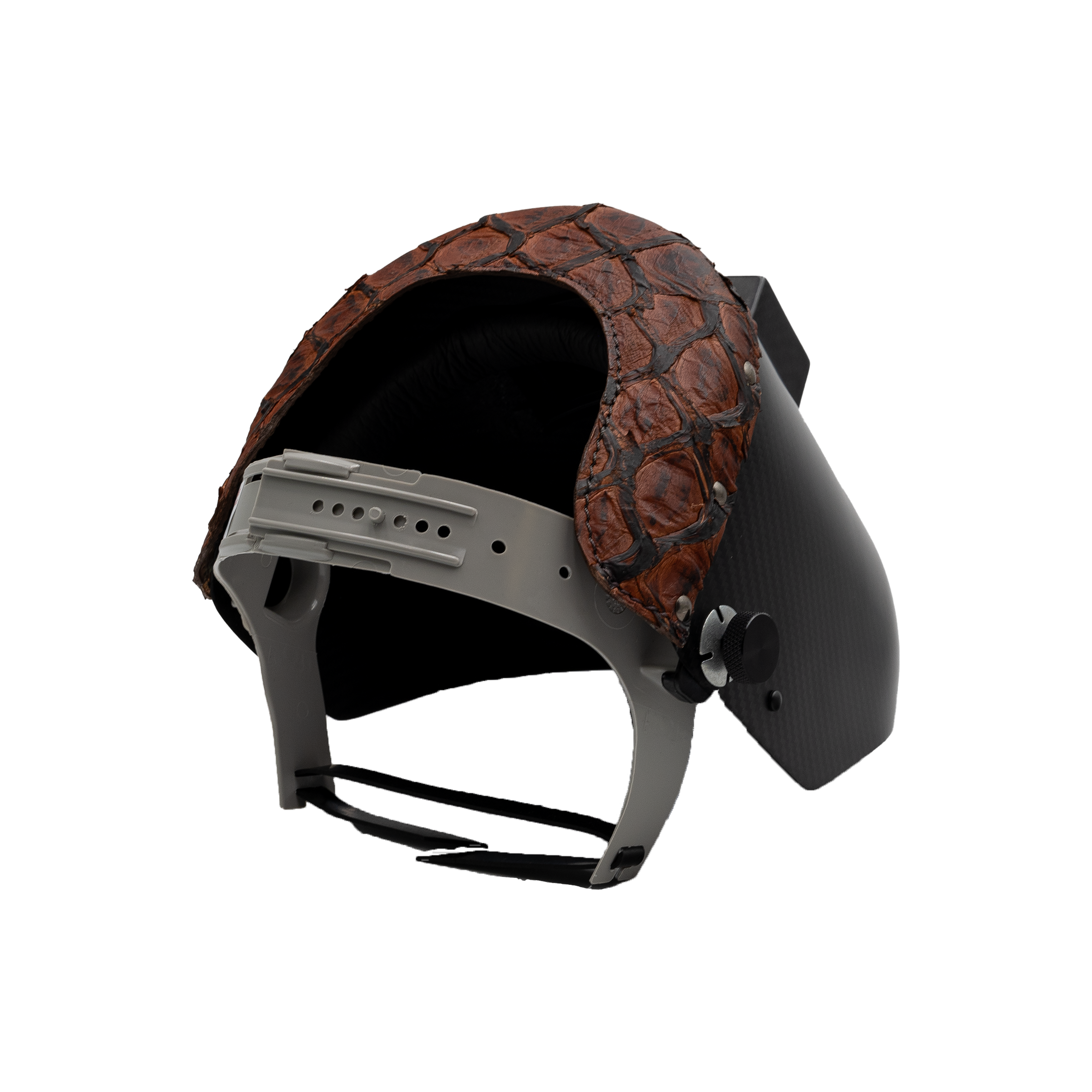 Outlaw Leather - Carbon Fiber - FUDGE Brown Pirarucu