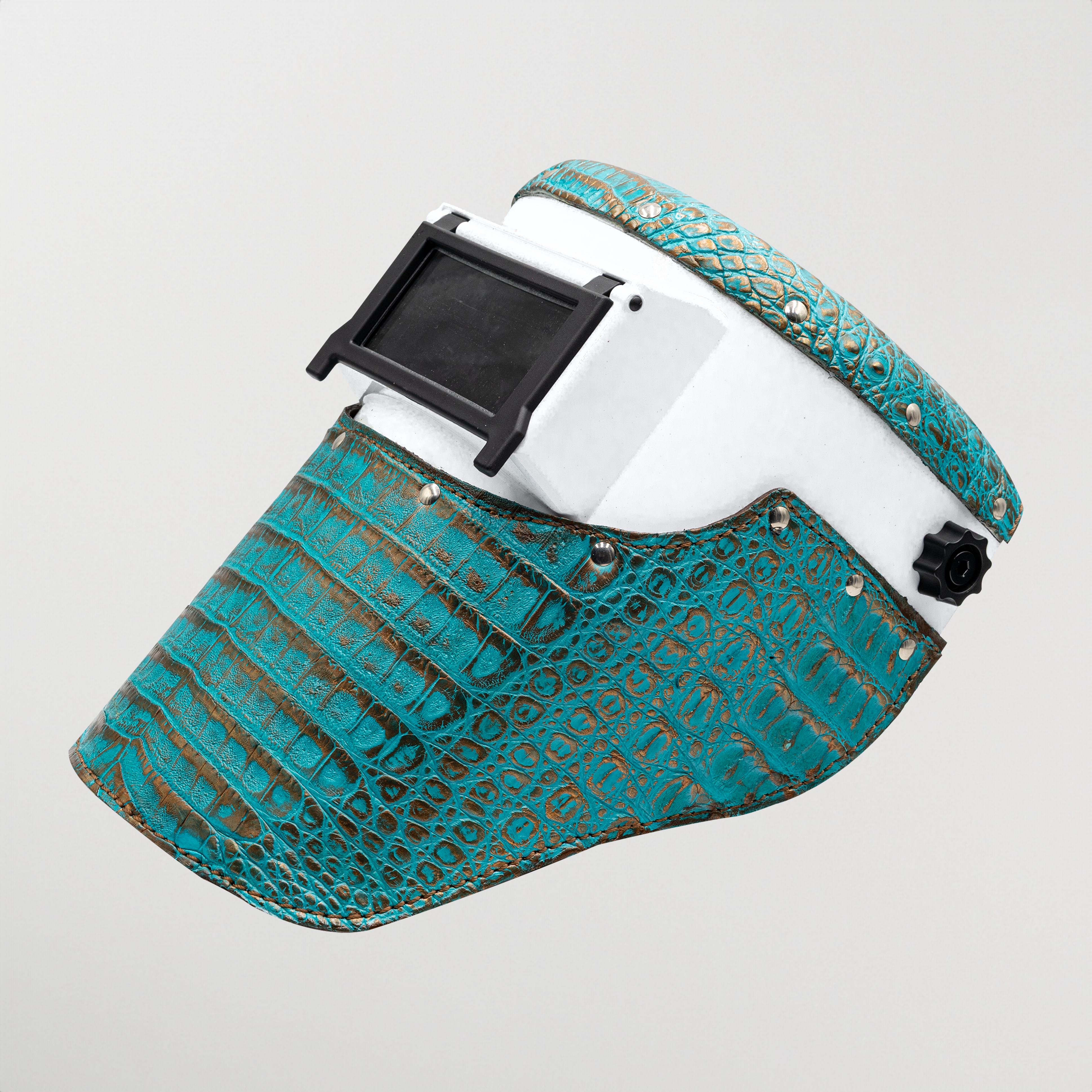 Outlaw Leather - Slimline - Gold Turquoise Caiman