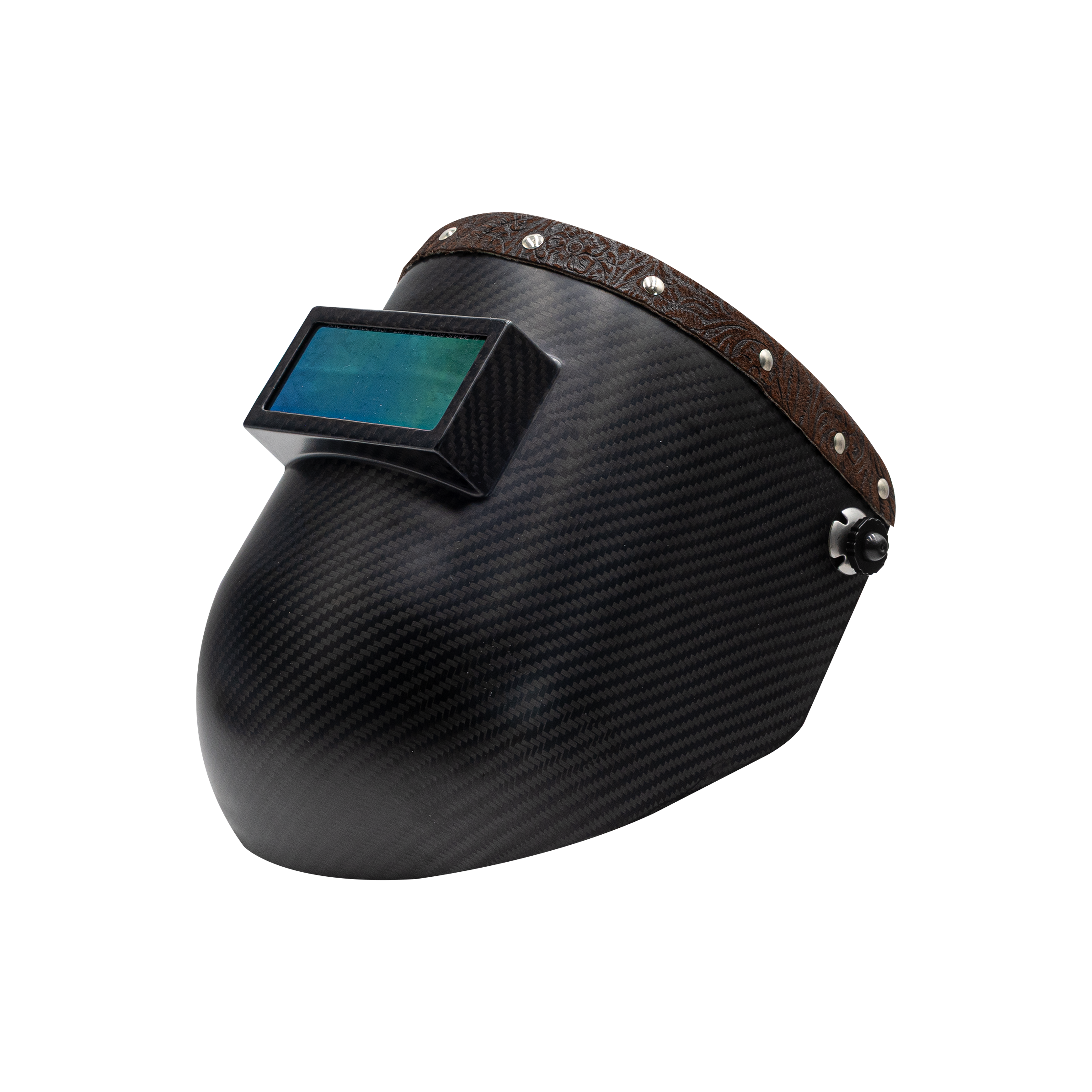 Outlaw Leather - Carbon Fiber Pipeliner - Brown Floral Suede