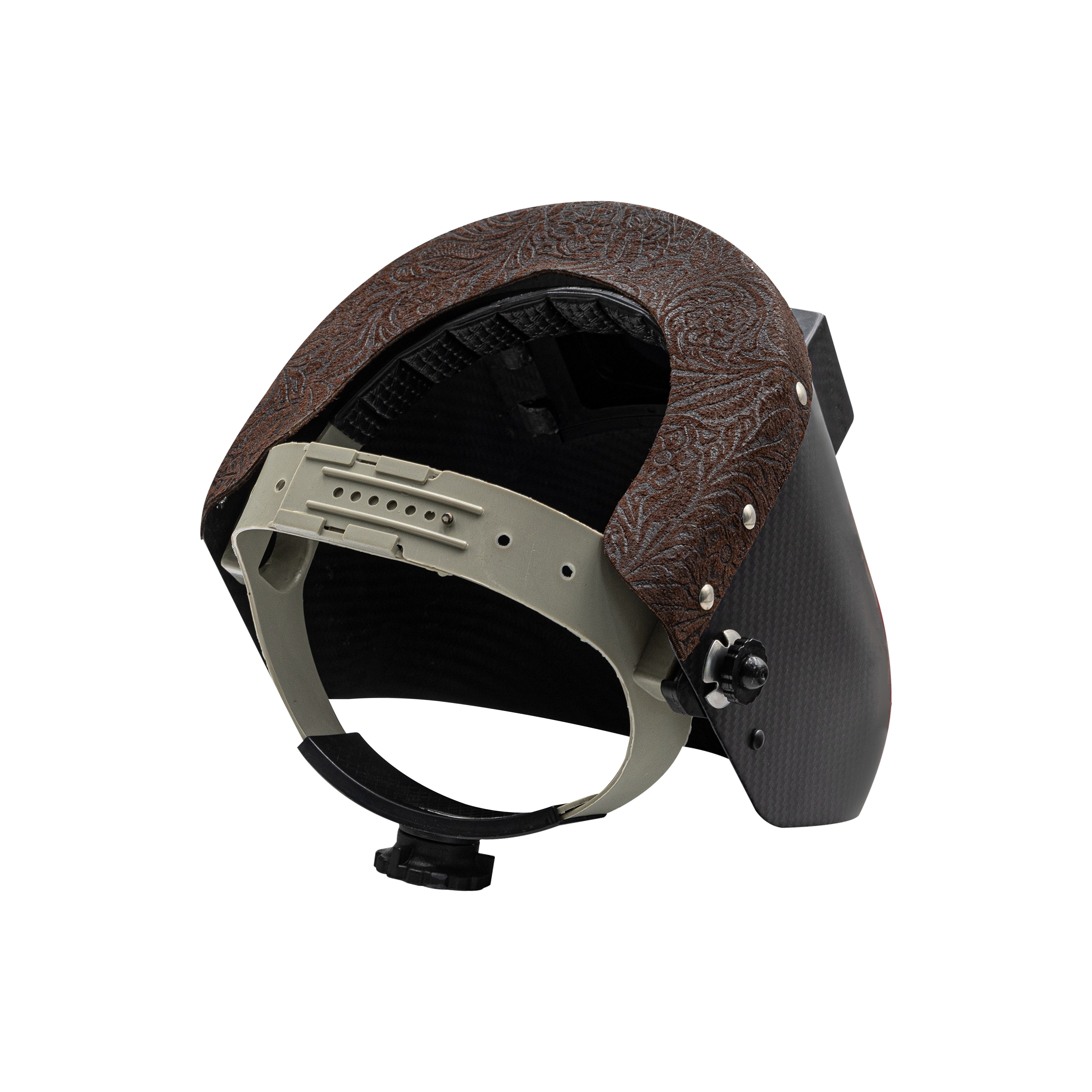 Outlaw Leather - Carbon Fiber Pipeliner - Brown Floral Suede