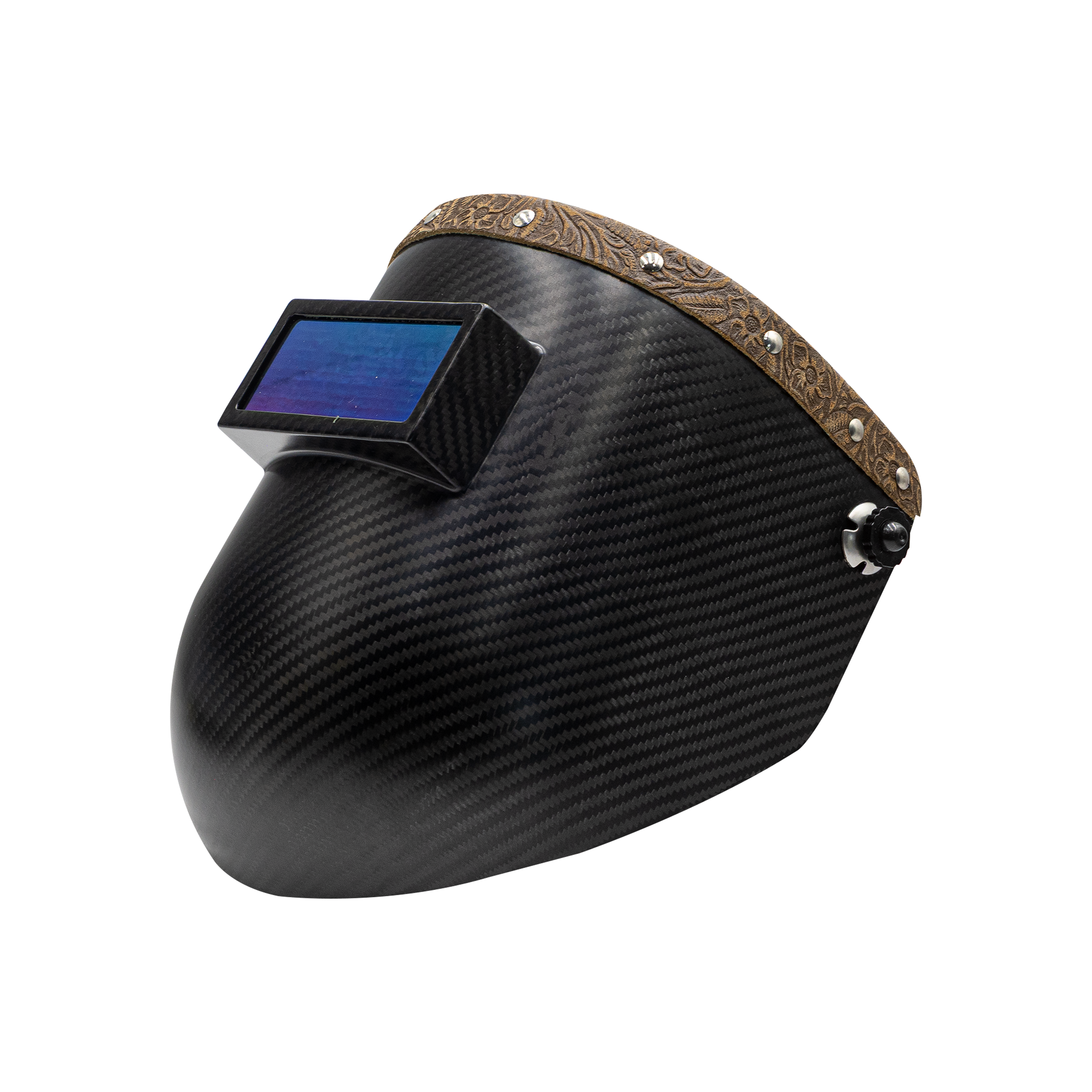 Outlaw Leather - Carbon Fiber Pipeliner - Saddle Floral Suede