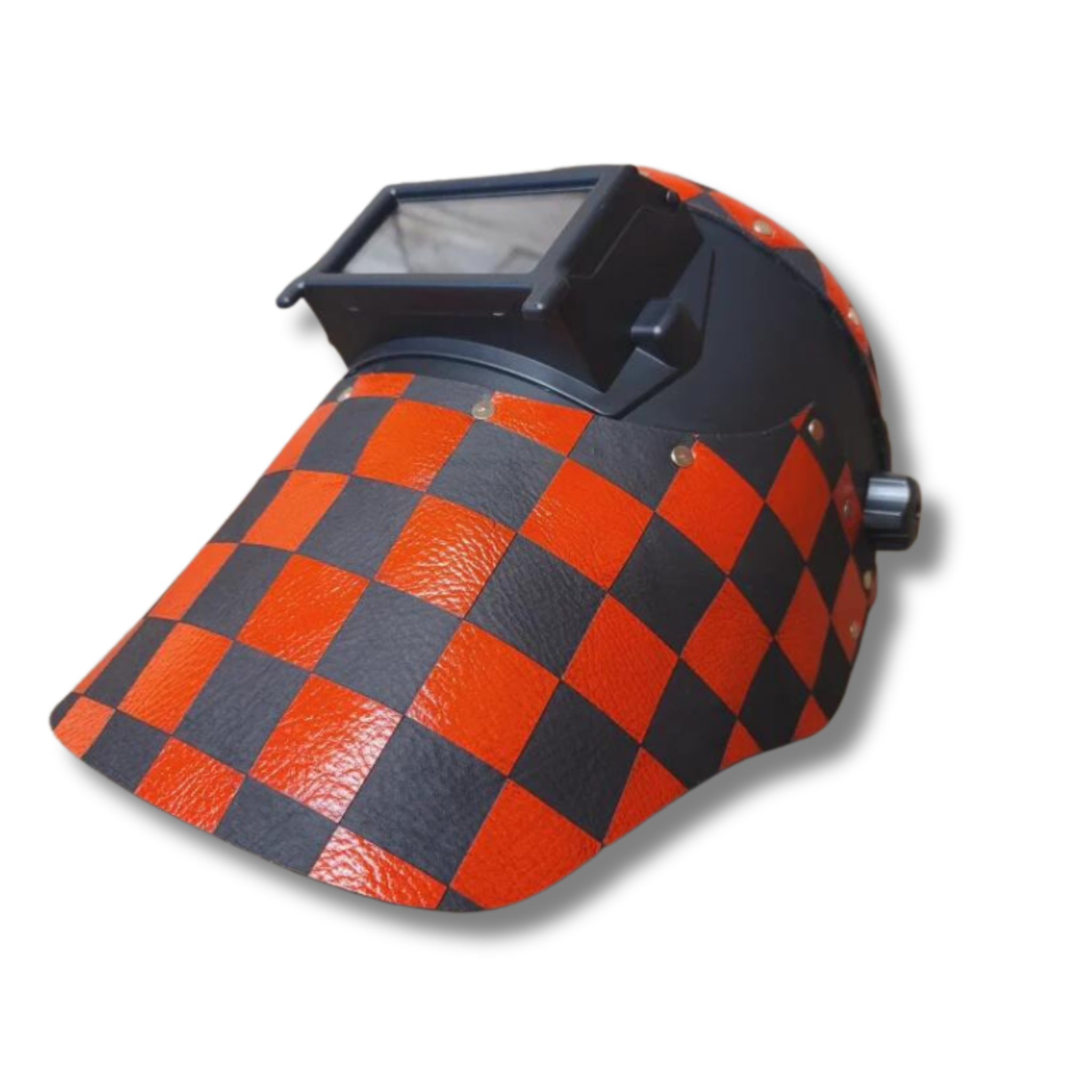 Outlaw Leather - Welding Hood - Checkers