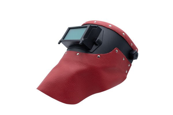 Outlaw Leather - Welding Hood - Red Leather