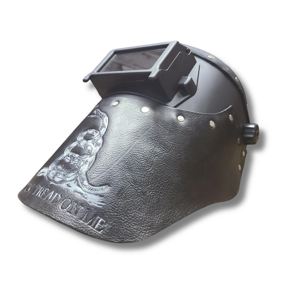 Outlaw Leather - Welding Hood - Black Don't Tread on me