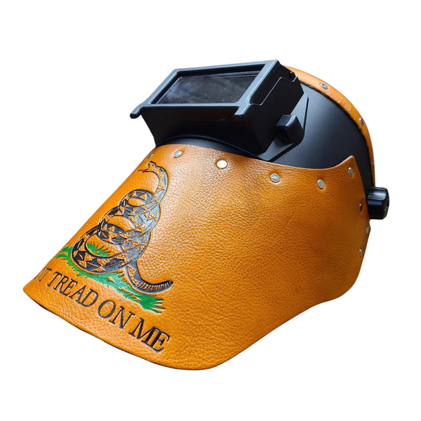 Outlaw Leather - Welding Hood - Don't Tread On Me