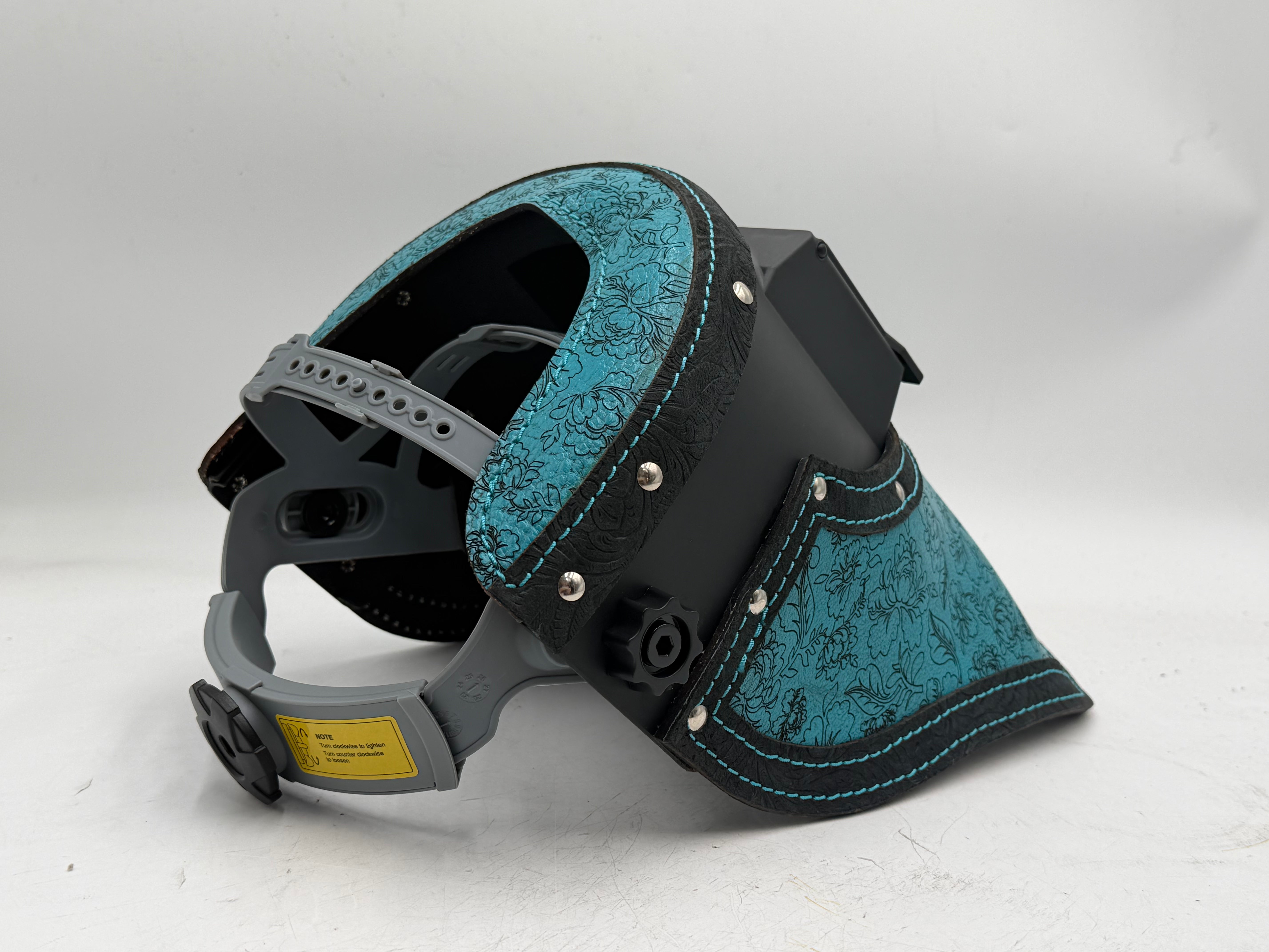 ***IN STOCK 37*** Outlaw Leather - SLIMLINE- CUSTOM TURQUOISE FLORAl