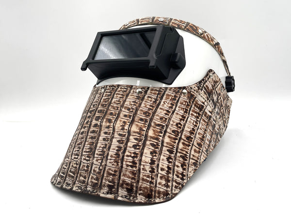 ***IN STOCK*** Outlaw Leather - Welding Hood - Natural Caiman