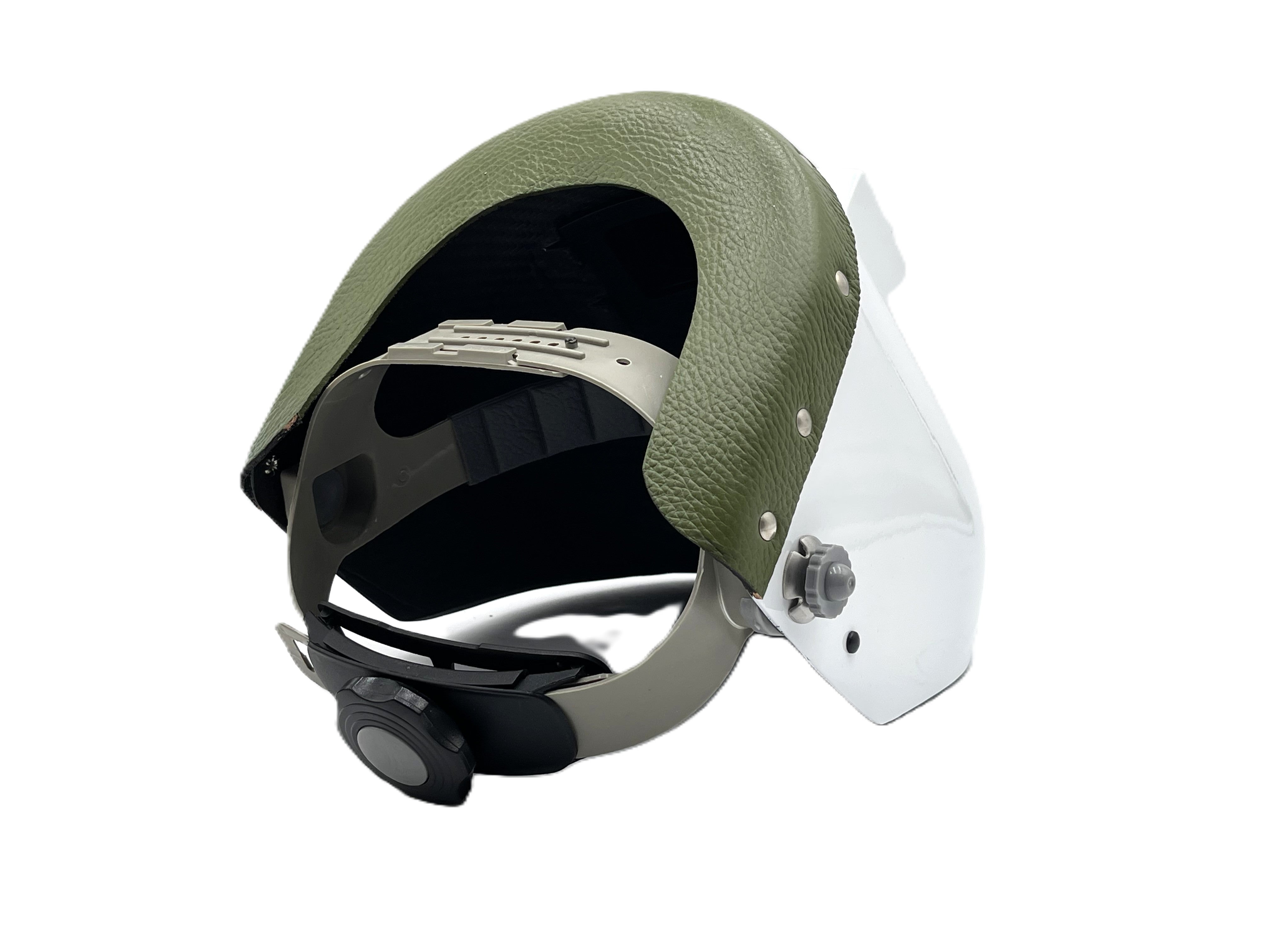 ***IN STOCK 75*** OUTLAW LEATHER - CARBON FIBER PIPELINER WITE - TOP OLIVE GREEN LEATHER