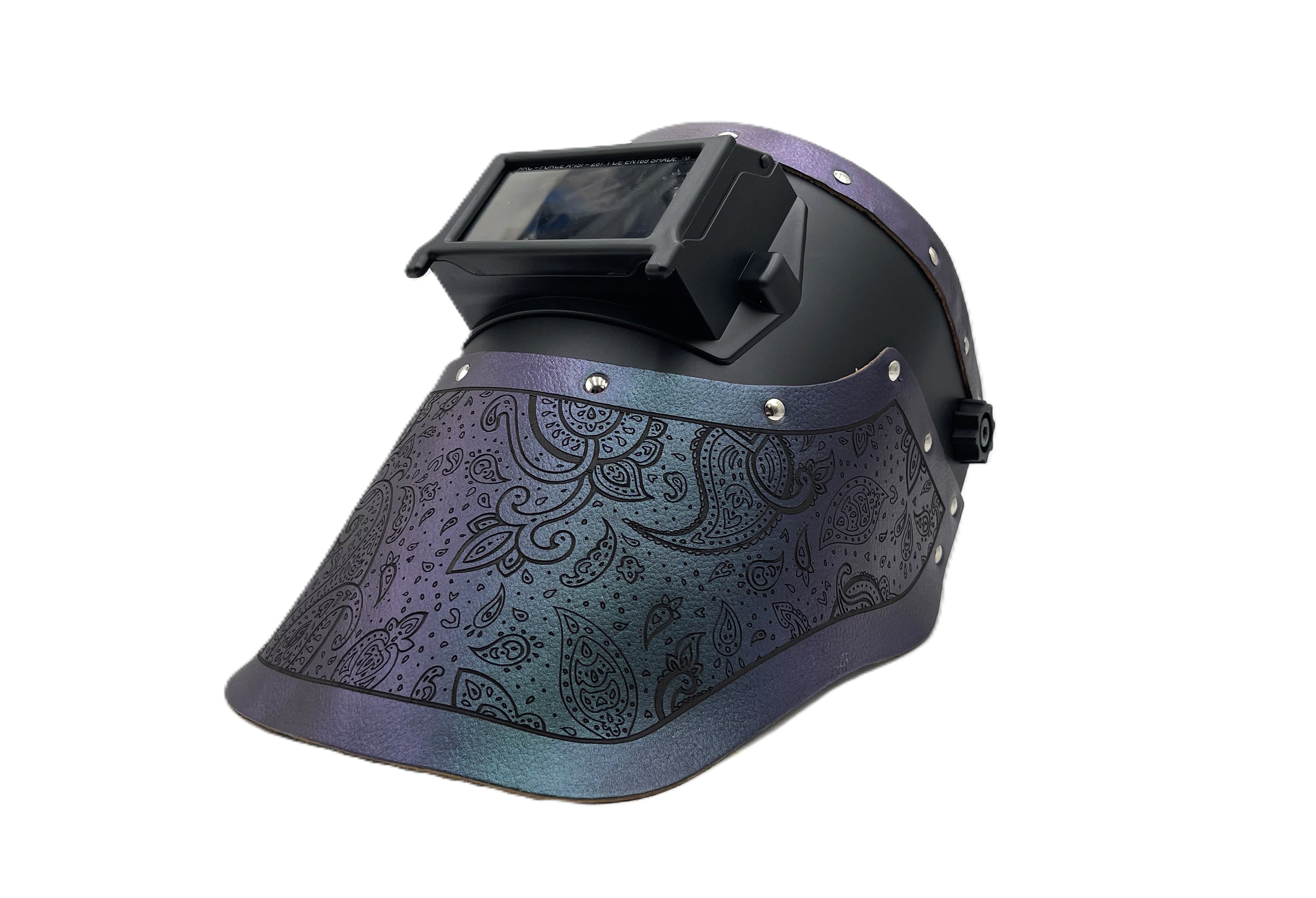 ***IN STOCK 6 *** Outlaw Leather - BLACK PROLINER - GALAXY BANDANA PAISLEY