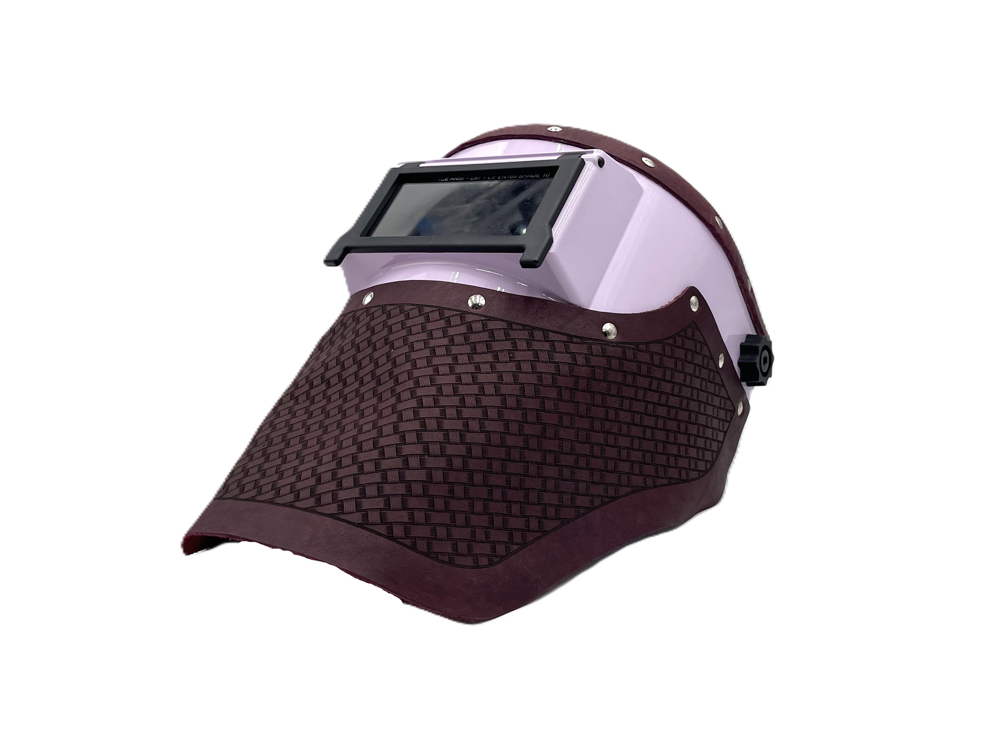 *** IN STOCK 1 *** Outlaw Leather - LIGTH PINK SLIMLINE - BURGUNDY BASKETWEAVE