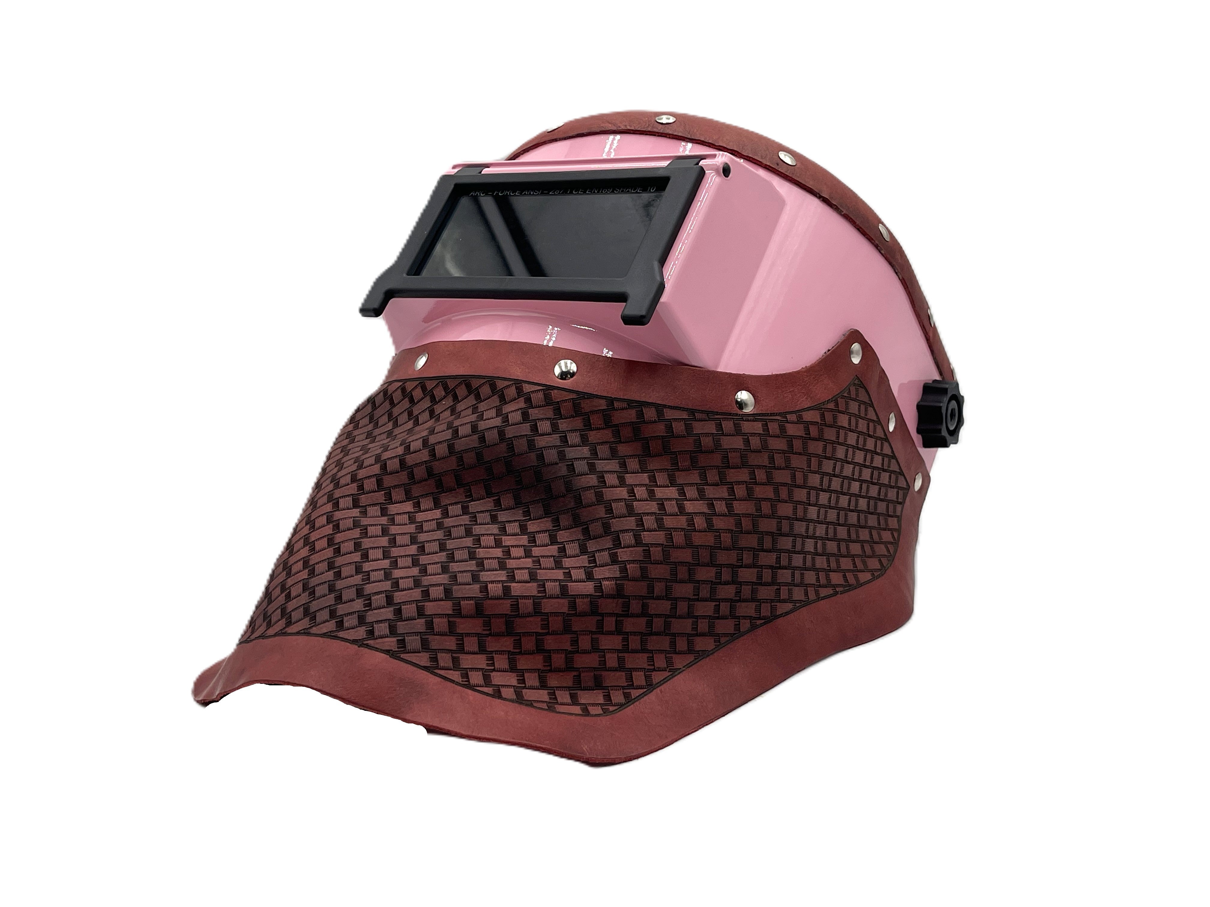 ***IN STOCK 36*** Outlaw Leather - PINK SLIMLINE - RED BASKETWEAVE