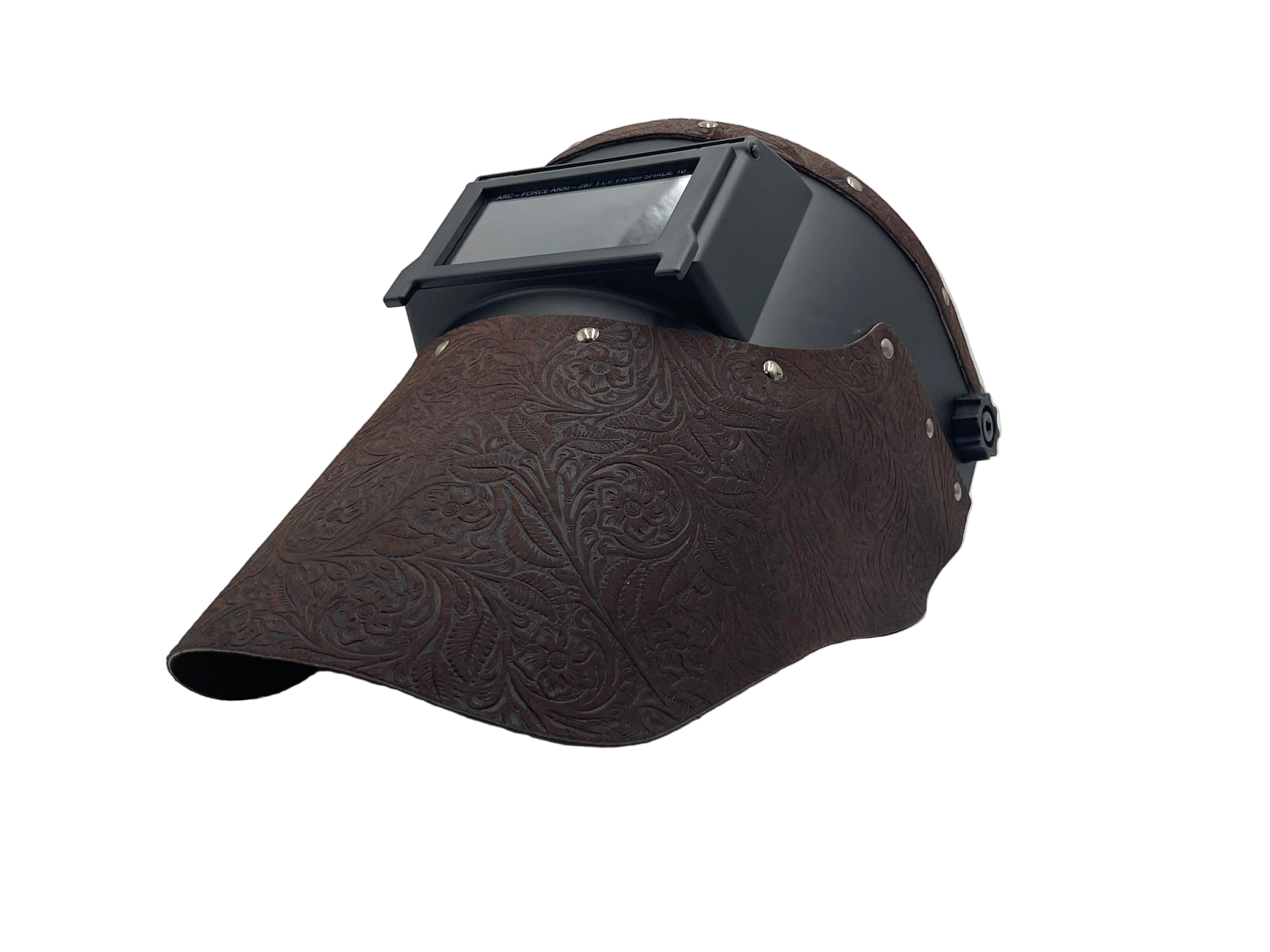 ***IN STOCK 104*** OUTLAW LEATHER - SLIMLINE BLACK - BROWN FLORAL
