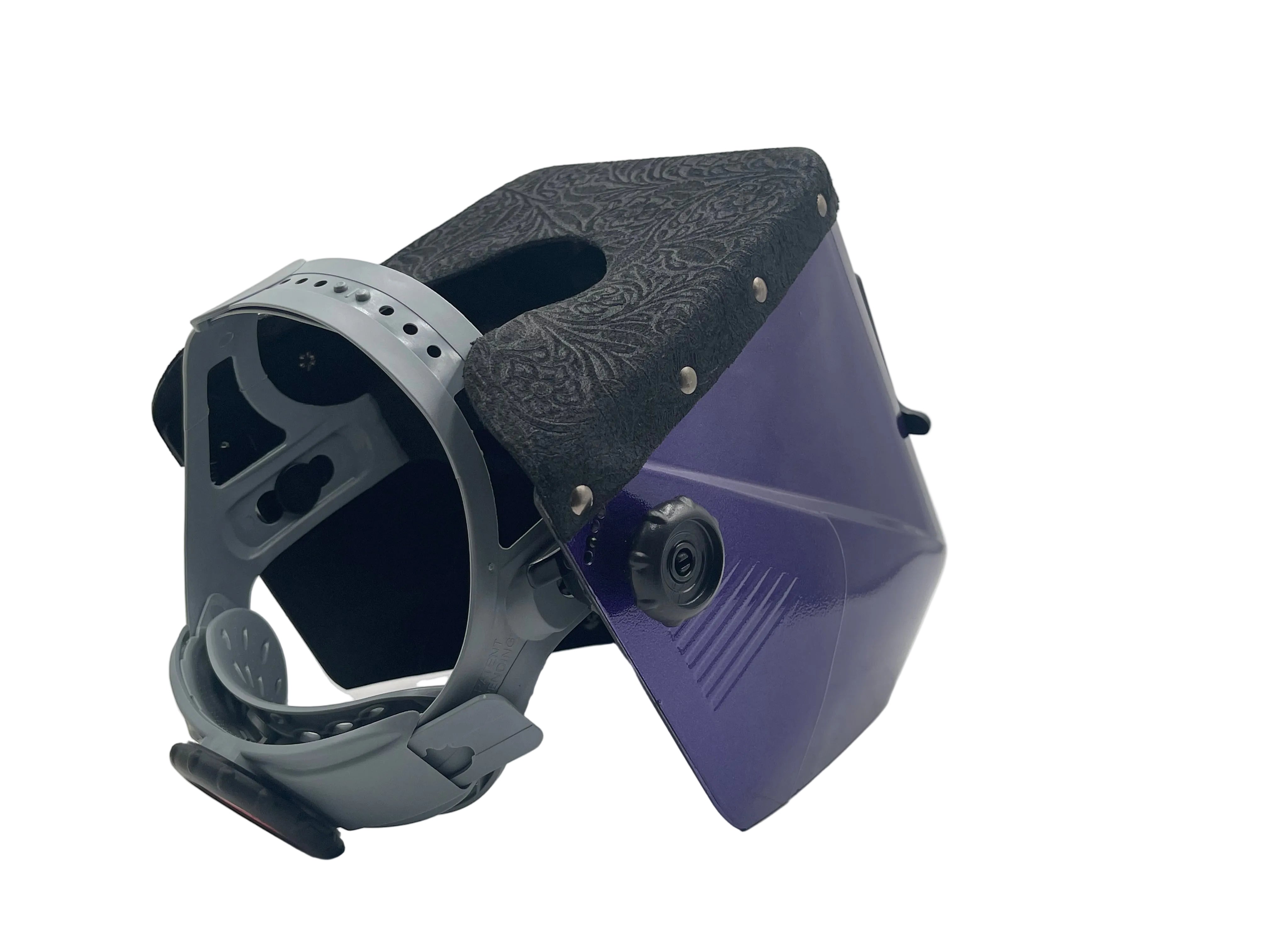 ***IN STOCK 111*** OUTLAW LEATHER - JACKSON METALLIC PURPLE - TOP BLACK FLORAL