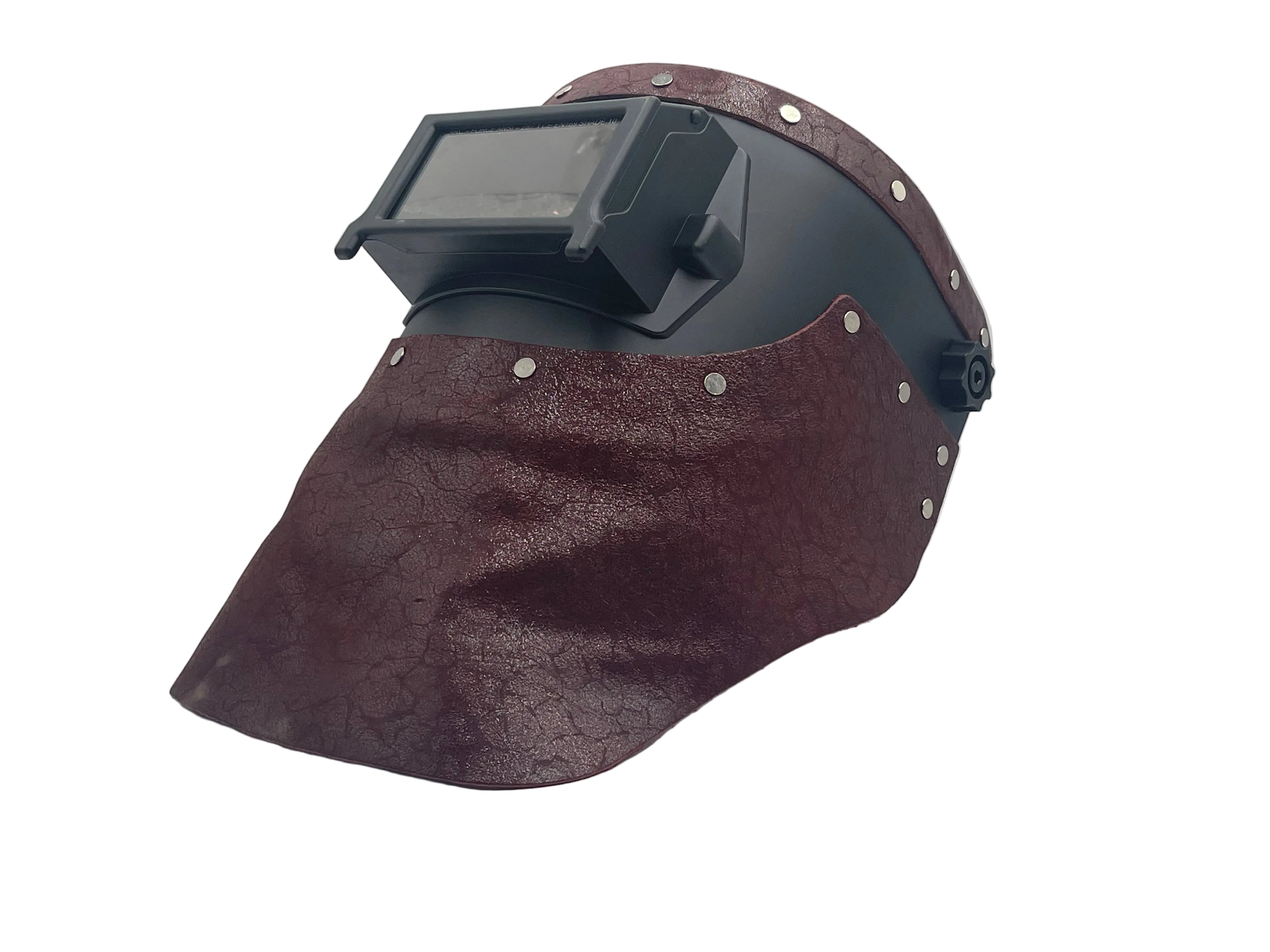 ***IN STOCK 46*** OUTLAW LEATHER - PROLINER BLACK - METALLIC BURGUNDY LEATHER