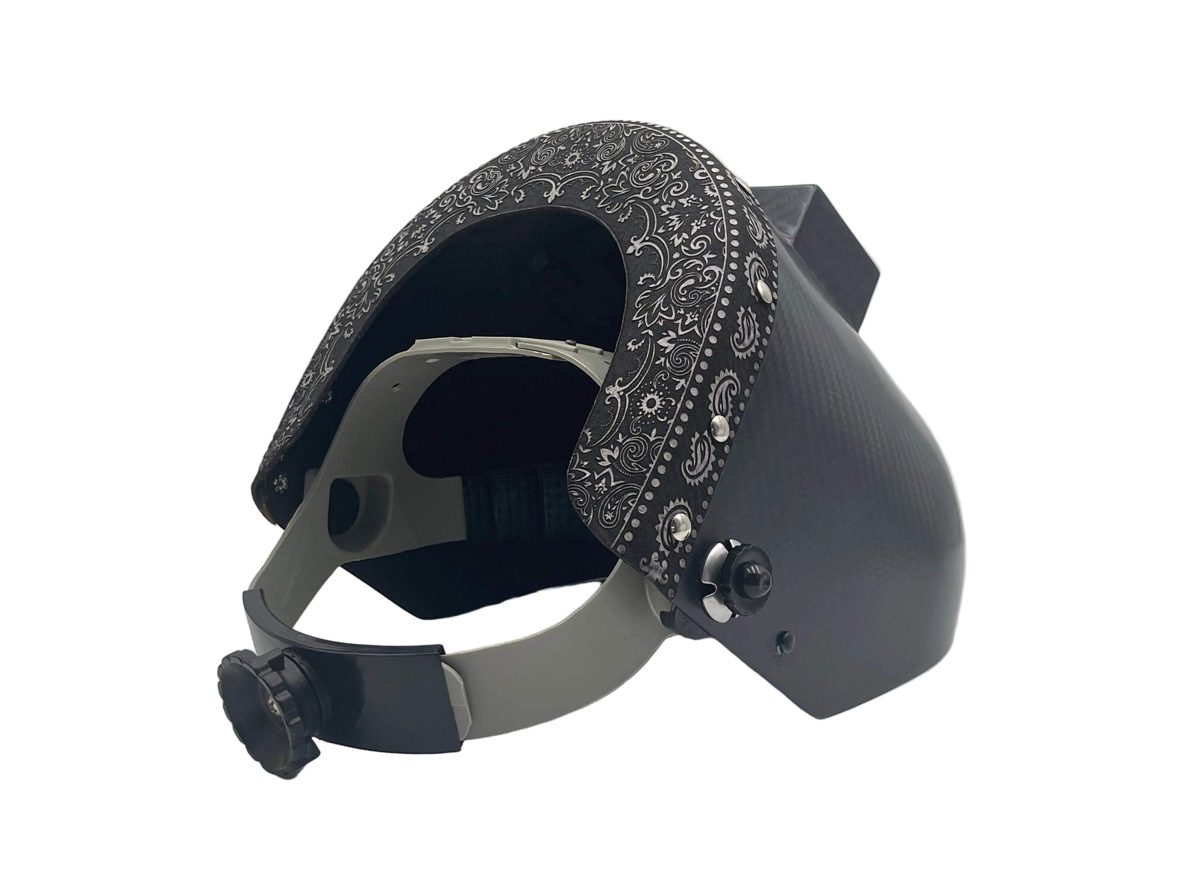 ***IN STOCK 92*** OUTLAW LEATHER - CARBON FIBER PIPIELINER - TOP PAISLEY B/W