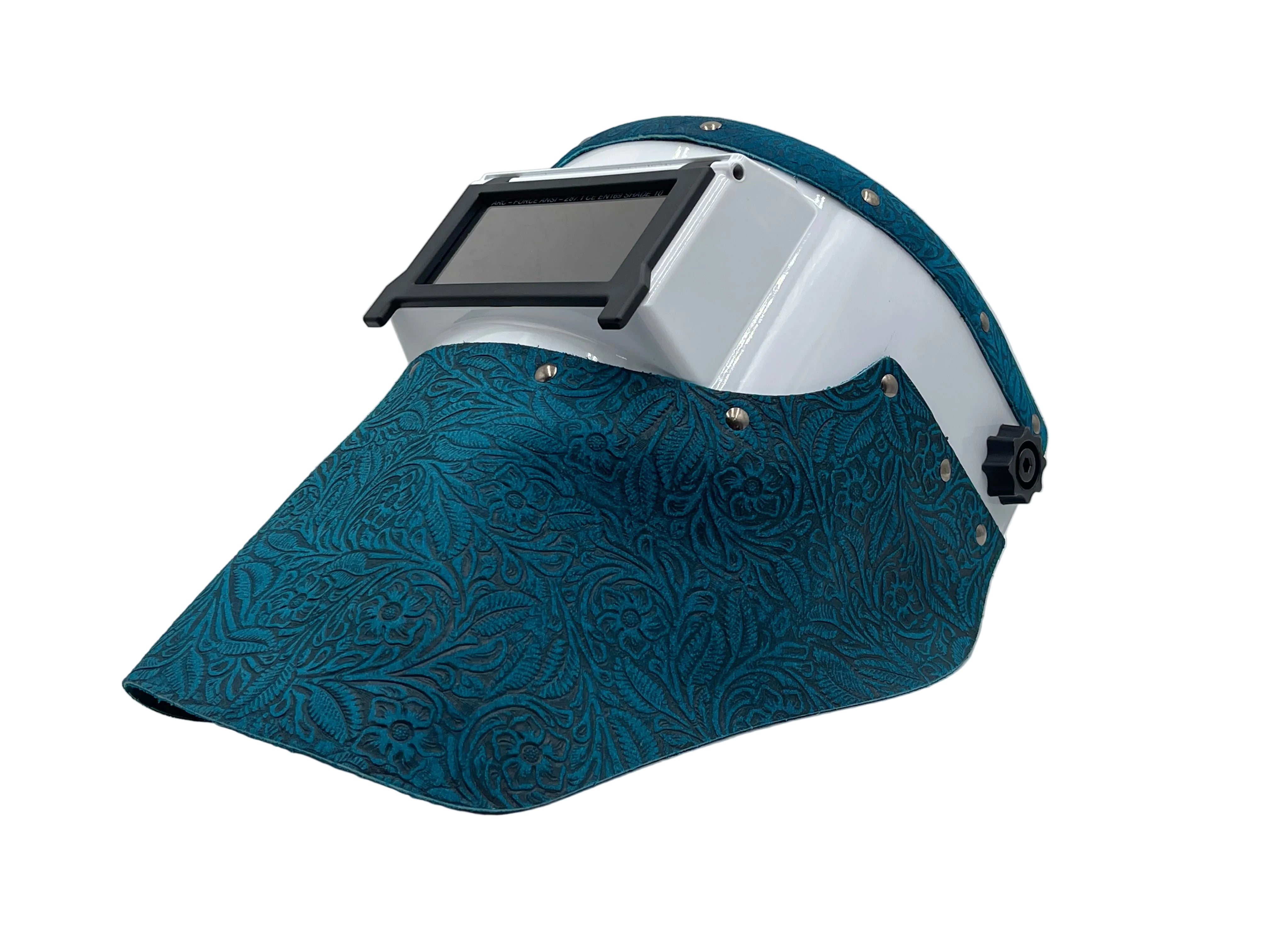 ***IN STOCK 87*** Outlaw Leather - SLIMLINE WHITE - TURQUOISE FLORAL