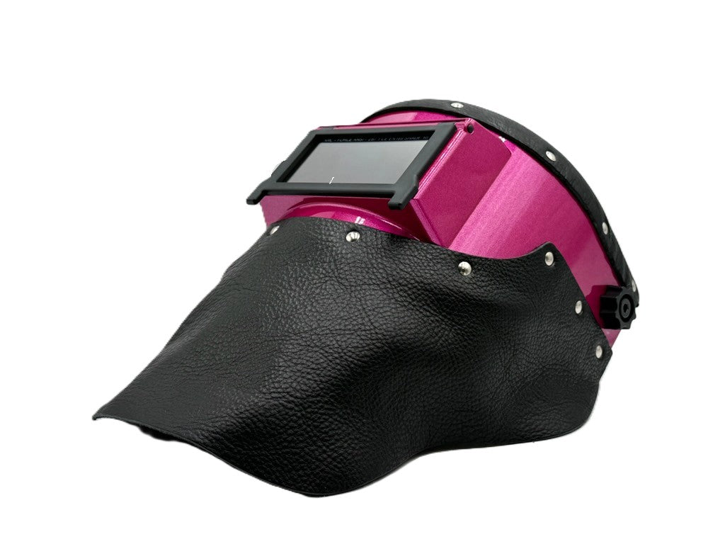 ***IN STOCK 77*** Outlaw Leather - METALLIC PINK SLIMLINE - BLACK LEATHER