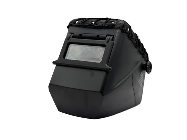 ***IN STOCK 56*** Outlaw Leather - BLACK JACKSON SQUARE HOOD - TOP BLACK PIRARUCU