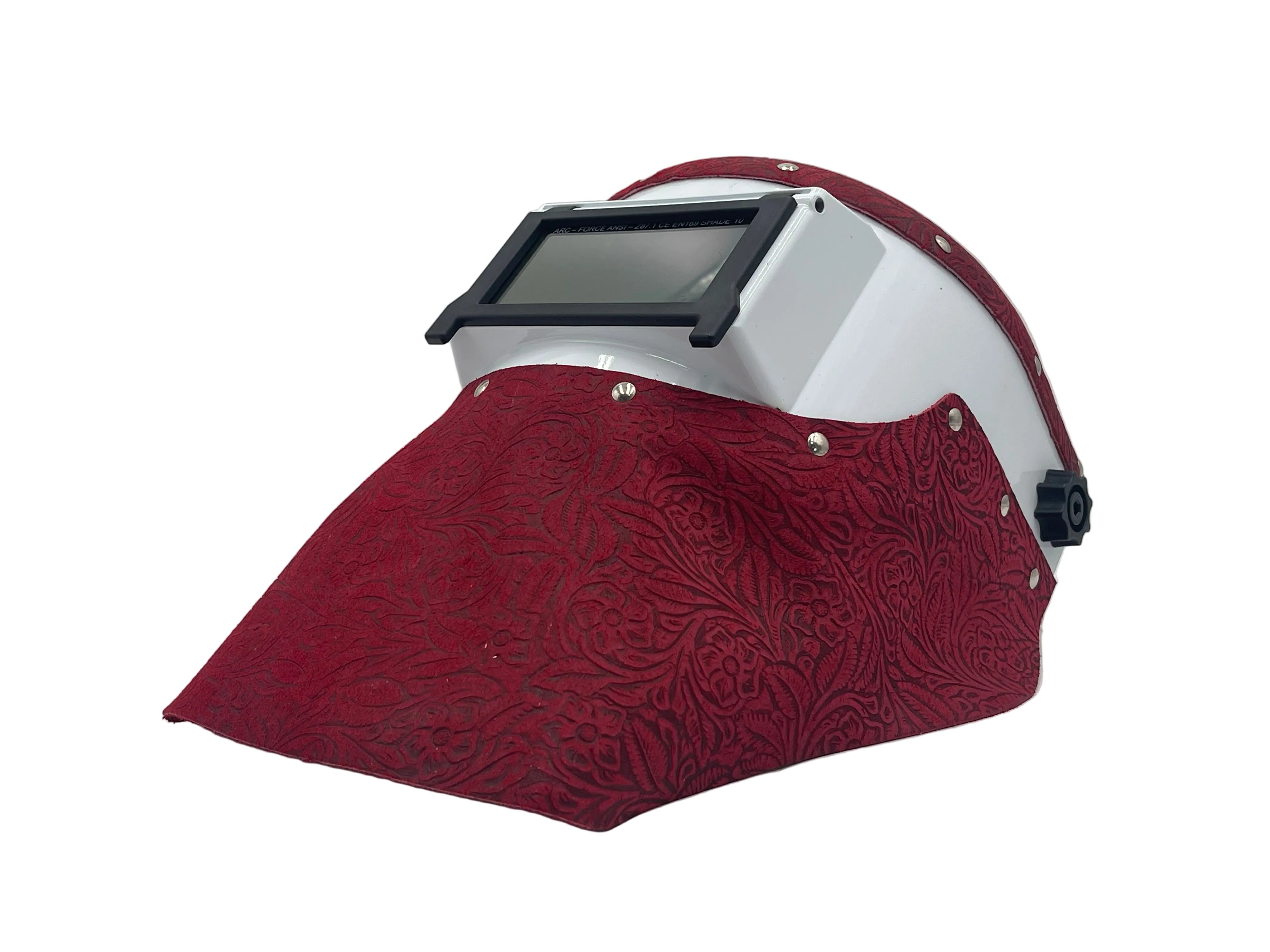 ***IN STOCK 55*** Outlaw Leather - SLIMLINE WHITE - RED FLORAL